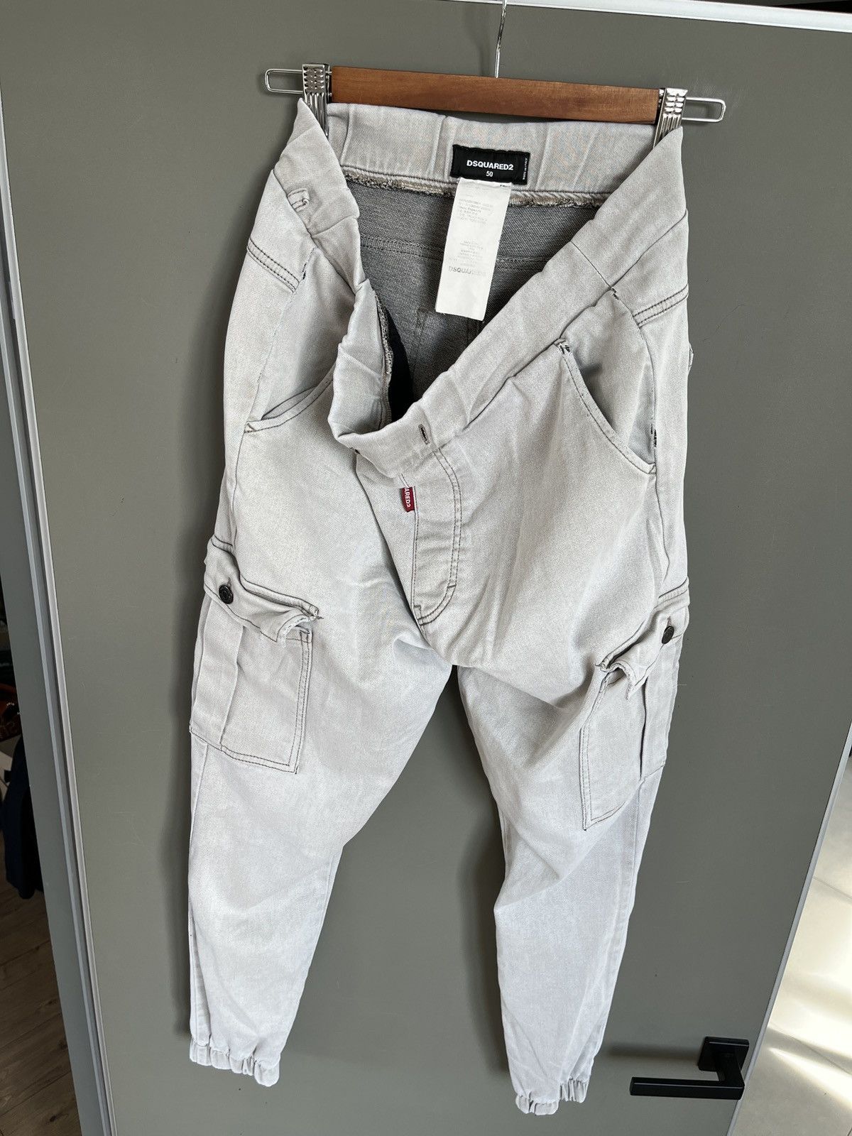 Dsquared2 Dsquared2 White Cotton Cargo Joggers Size US 34 / EU 50 - 3 Thumbnail
