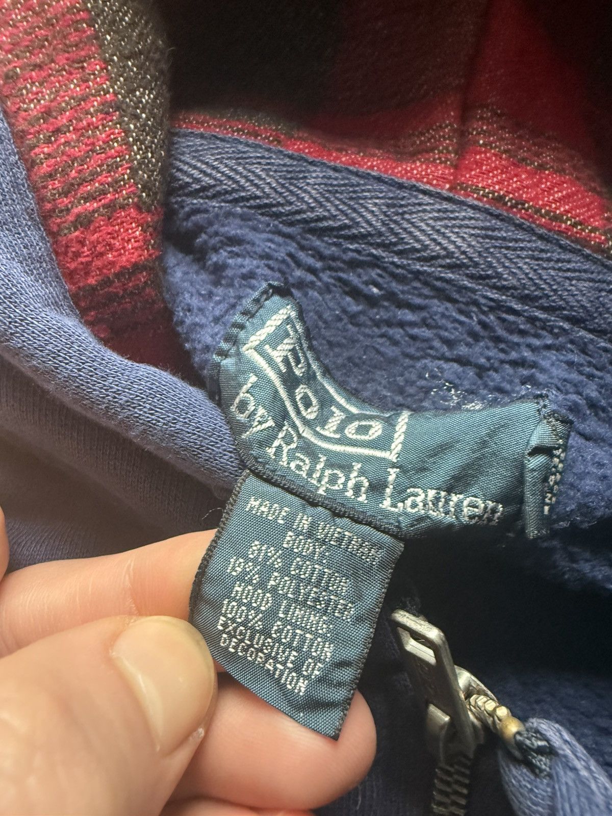 Polo Ralph Lauren Vintage Polo Ralph Lauren Full Zip Hoodie Talon Zipper Size US XL / EU 56 / 4 - 4 Thumbnail