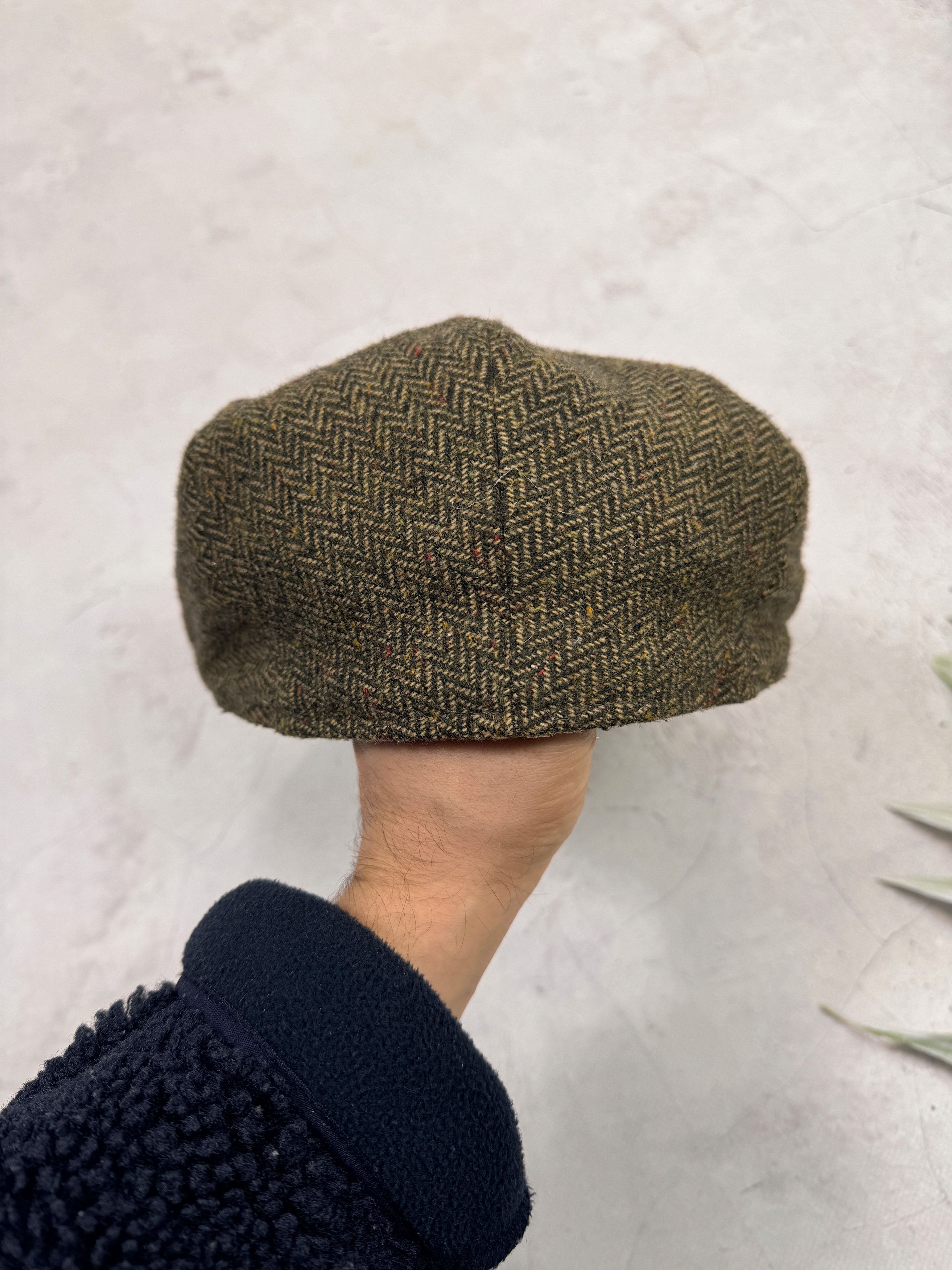 Barbour × Vintage Barbour Tweed Flat Cap Size ONE SIZE - 4 Thumbnail