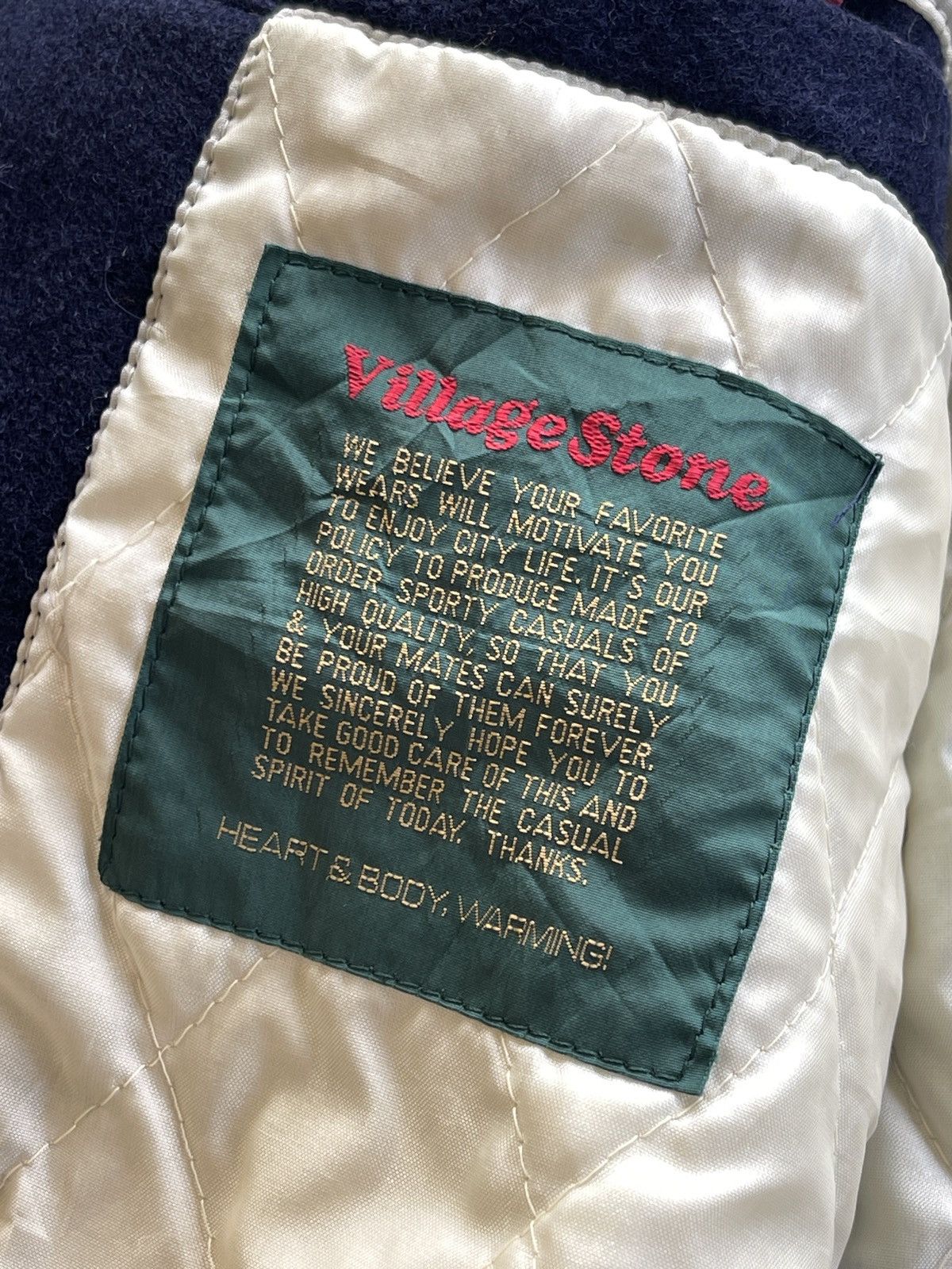 Vintage 90s Village Stone Varsity Jacket