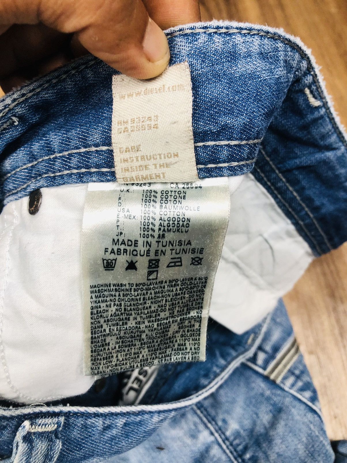 Diesel Diesel Industry Distress Jeans (33) Size US 28 / EU 44 - 15 Thumbnail