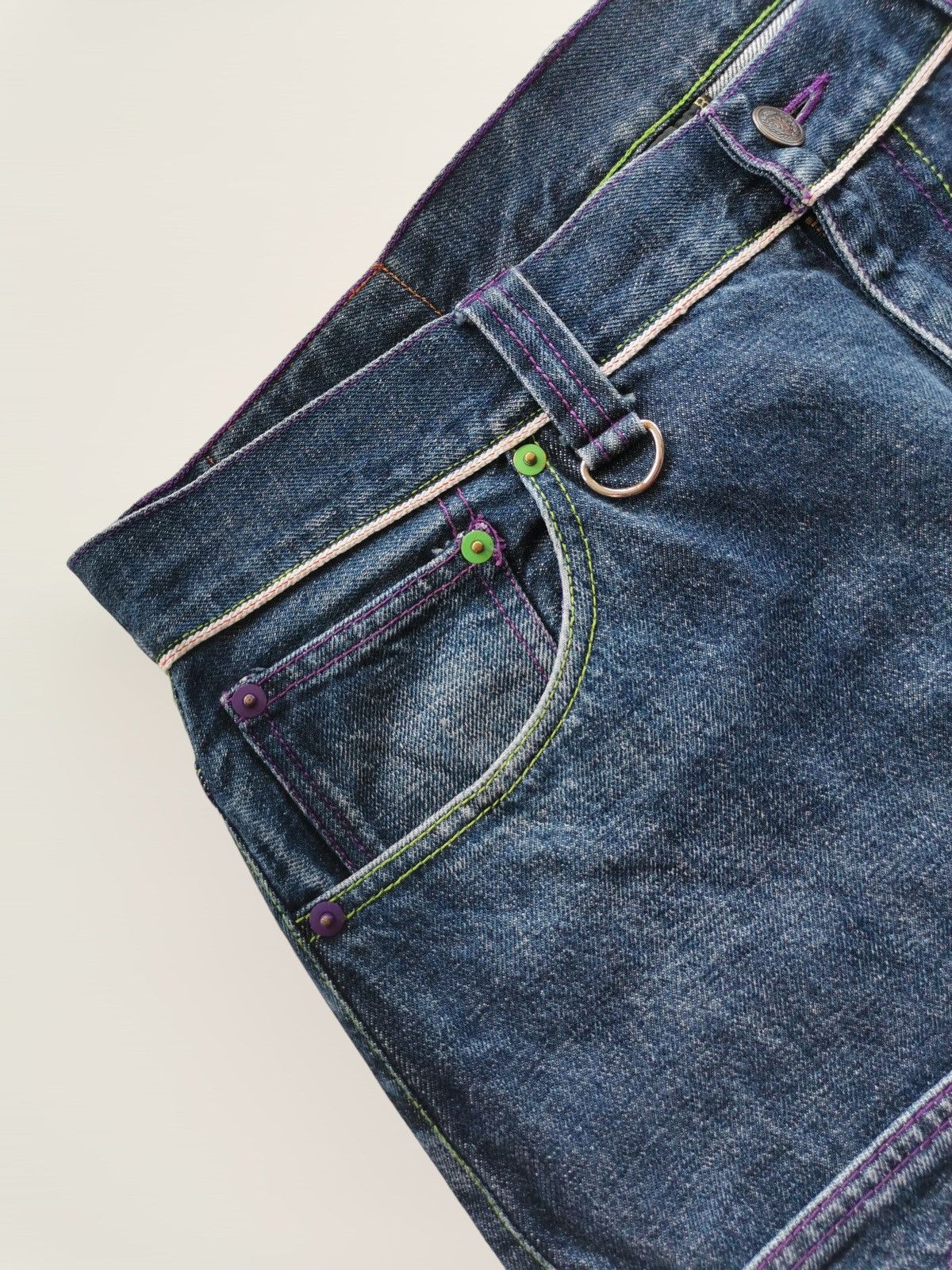 If Six Was Nine × Japanese Brand × Jean Xanthous Selvedge Jeans Size US 33 - 6 Thumbnail