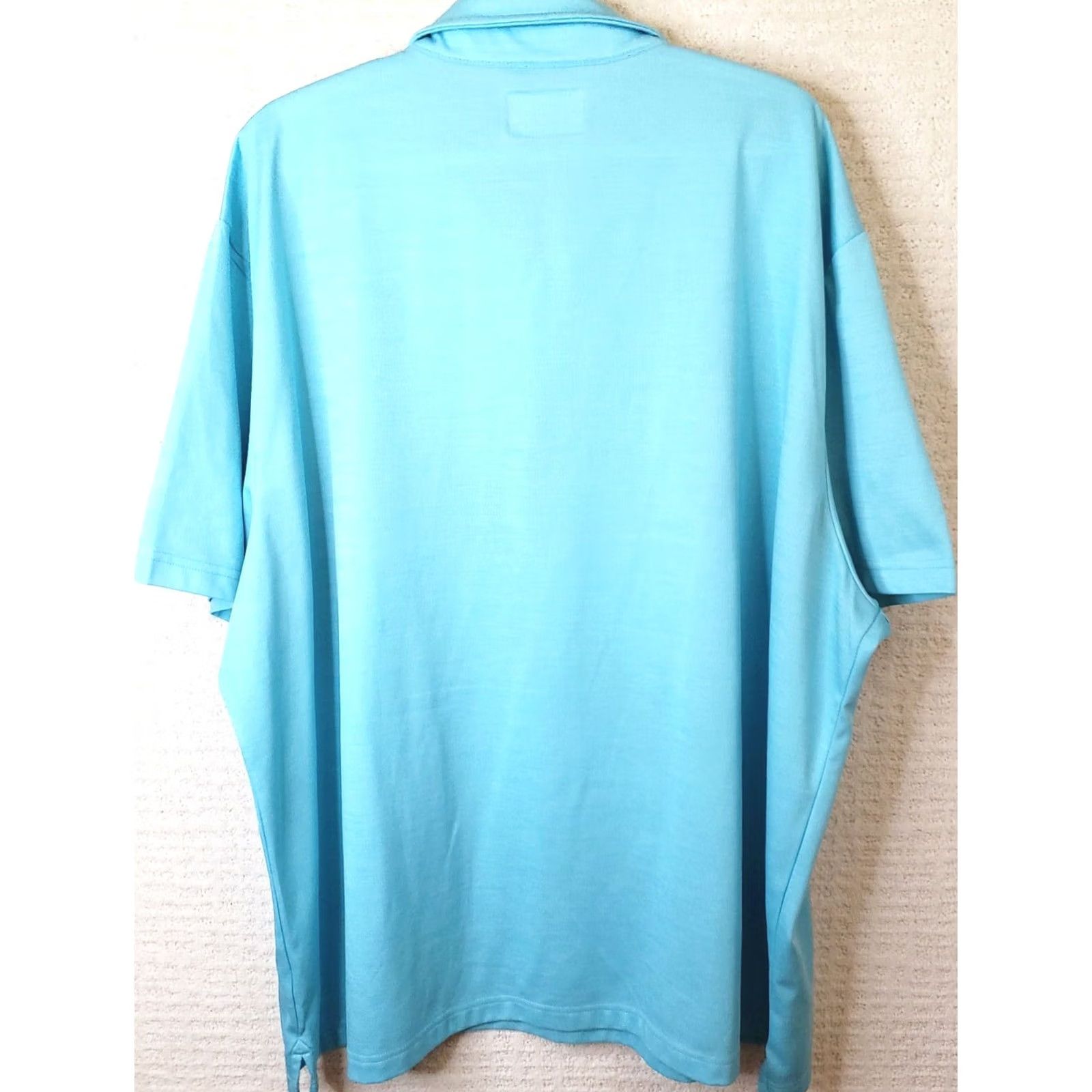 Vintage Ocean & Coast Polo Shirt Men 3XL Blue Short Sleeve Wicking Collared Button 61" Chest Fish Logo Logo Accent Casual Golf Beach Activewear Workwear Size US XXL / EU 58 / 5 - 6 Thumbnail