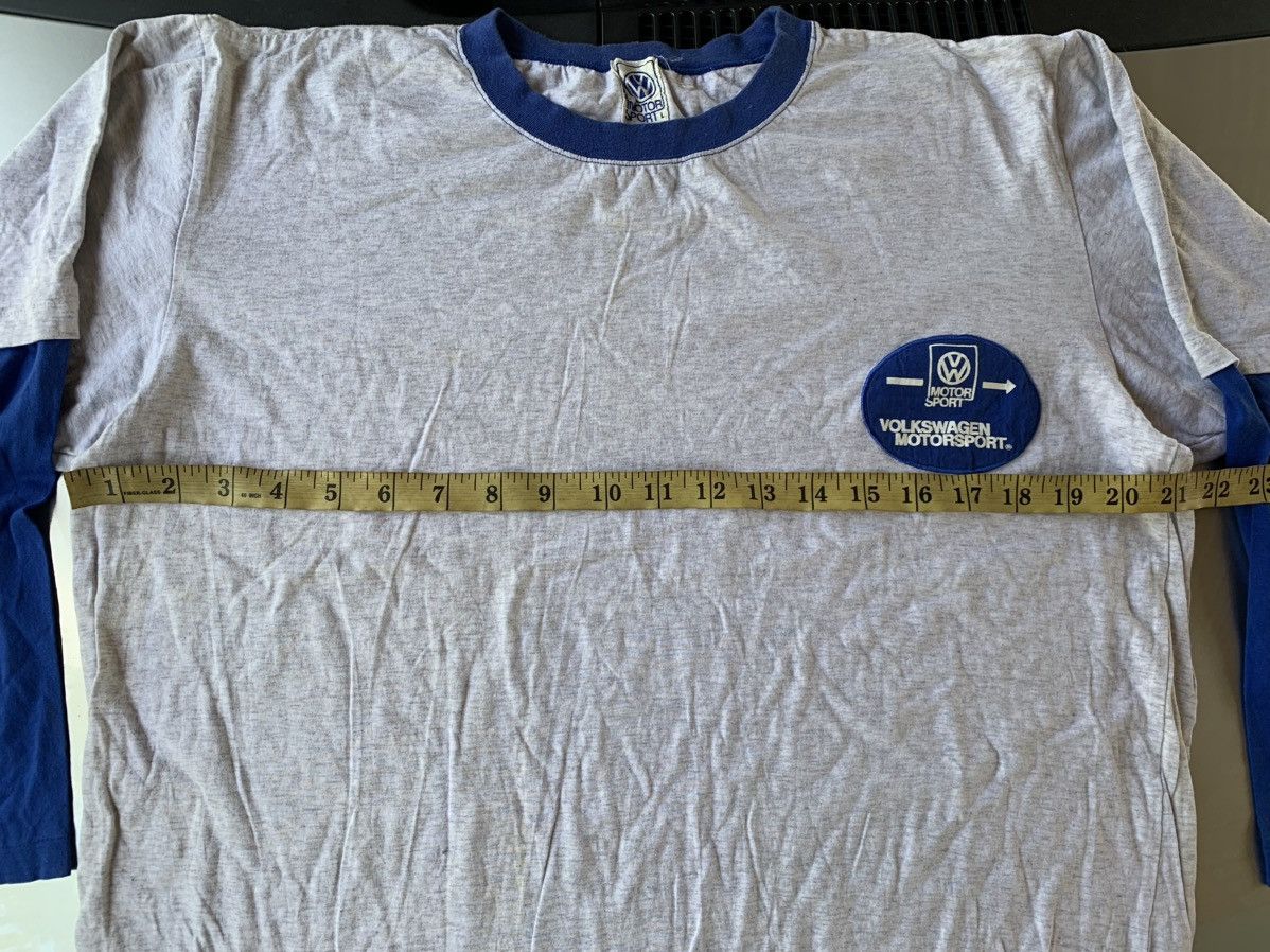 Vintage 90s Volkswagen Motorsport Crewneck Longsleeve Printed Tee Size US L / EU 52-54 / 3 - 7 Thumbnail