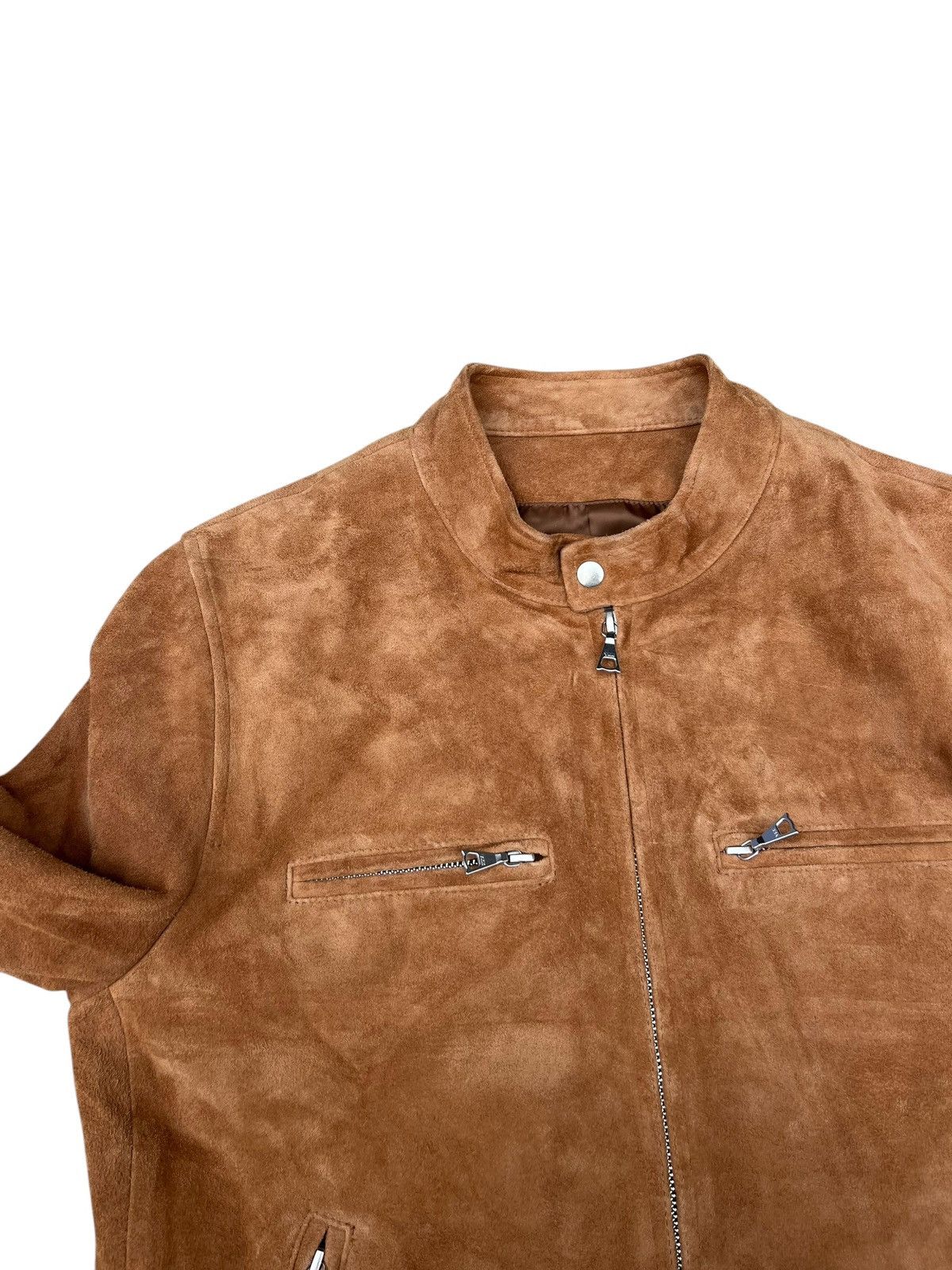 Ciaopanic Ciaopanic Japan Goatskin Suede Leather Slim Racer Jacket Size US M / EU 48-50 / 2 - 4 Thumbnail