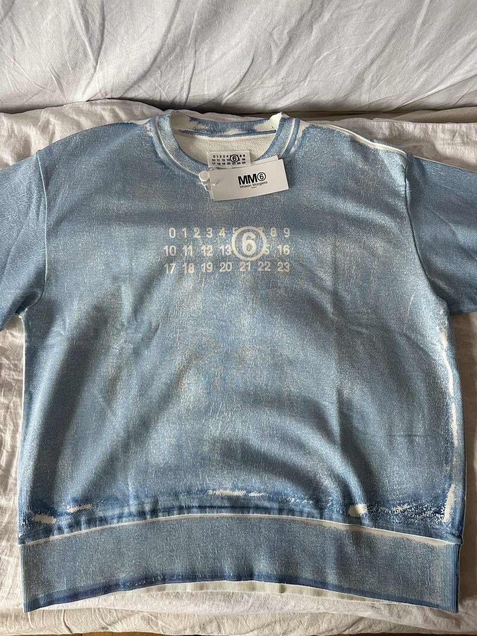 MM6 Mm6 Maison Margiela washed sweatshort blue Size US L / EU 52-54 / 3 - 5 Thumbnail