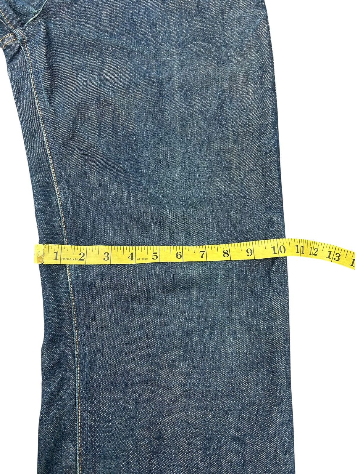 Kapital VINTAGE WRANGLER BLUE BELL SELVEDGE BAGGY SHORT DENIM JEANS Size US 32 / EU 48 - 15 Thumbnail