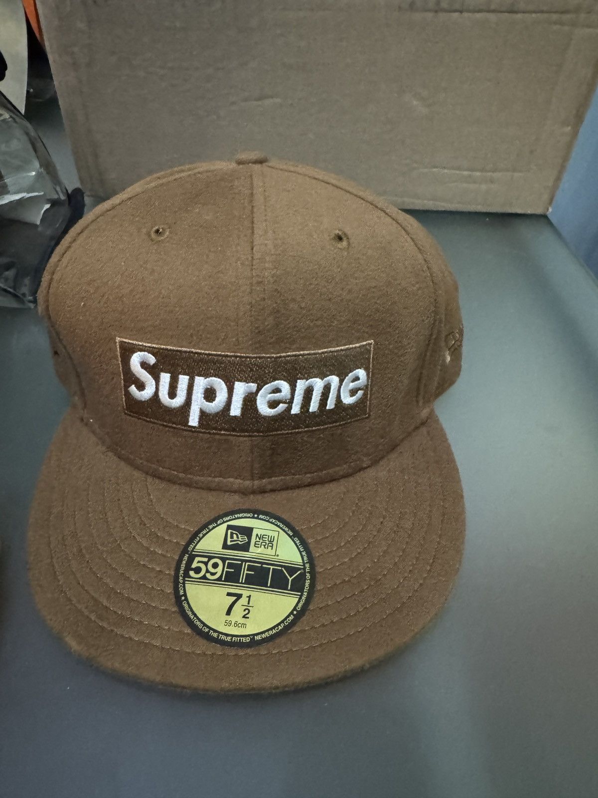 Loro Piana × Supreme Supreme x Loro Piana Box Logo TCB fitted Sz 7 1/2 |  Grailed