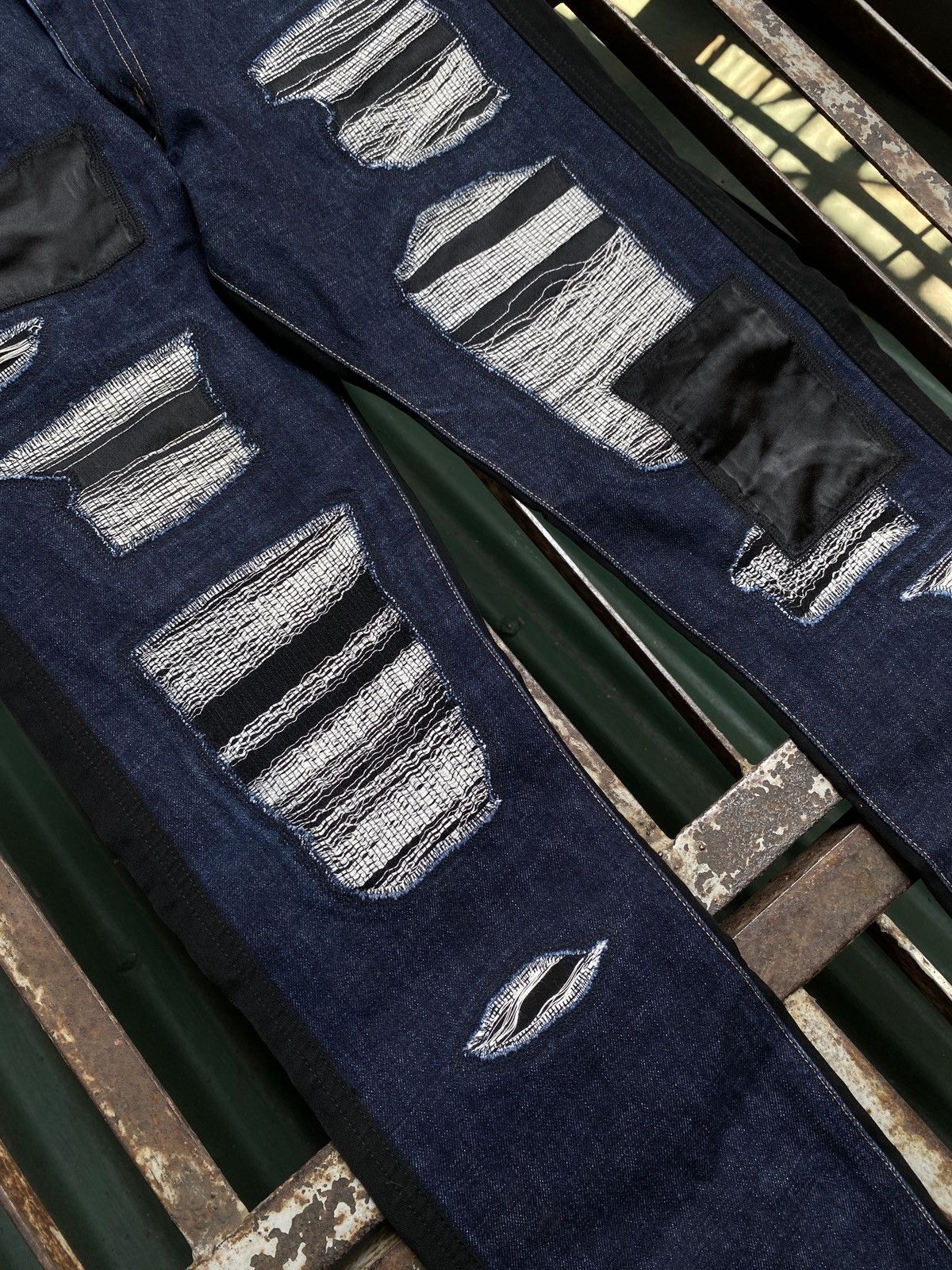 Junya Watanabe Crash Distressed Patchwork FW15 - CDG man Junya Watanabe Size US 34 / EU 50 - 3 Thumbnail
