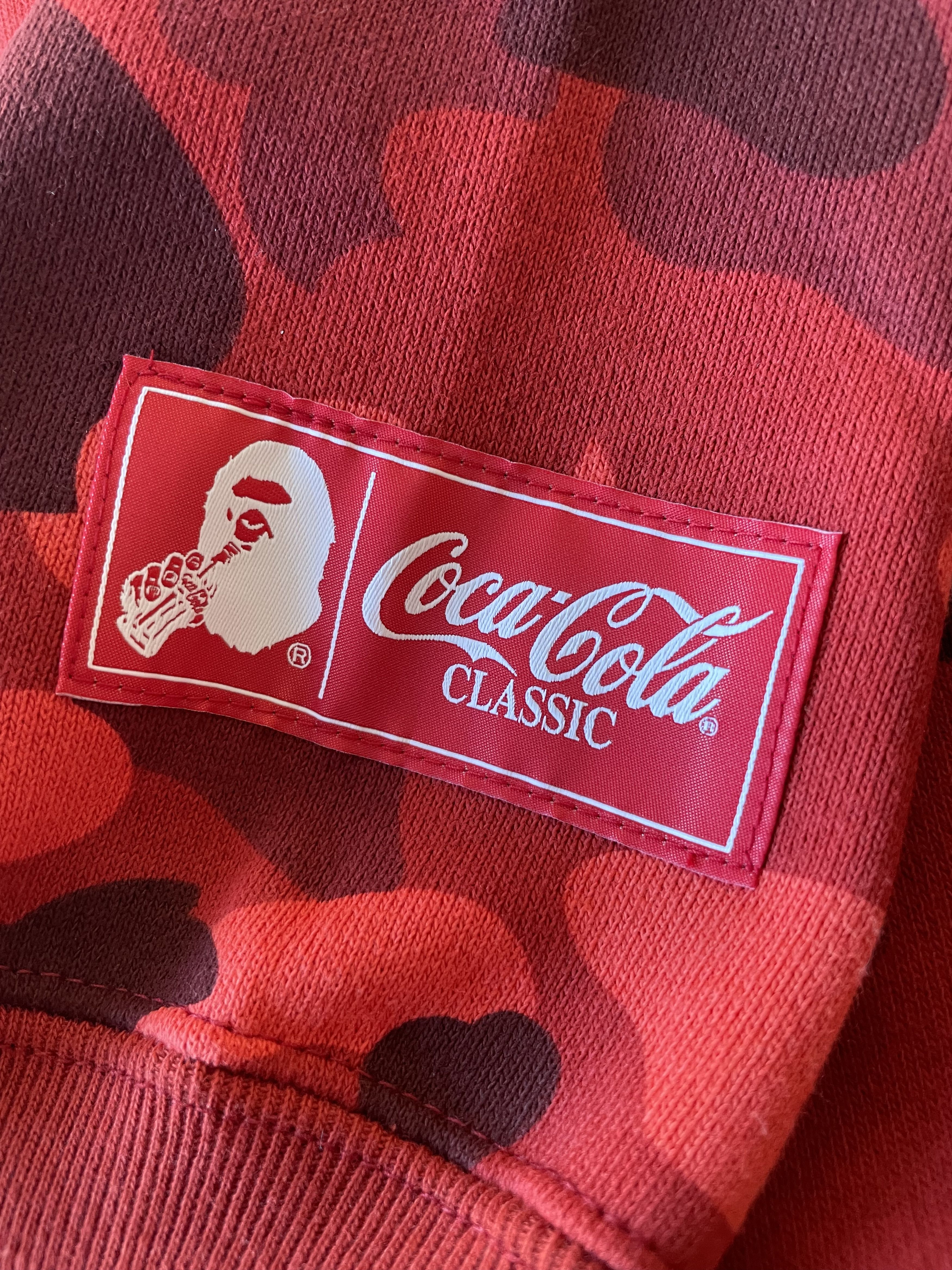 Bape × Coca Cola BAPE X COCA-COLA COLOR CAMO APE HEAD PULLOVER HOODIE Size US XL / EU 56 / 4 - 6 Thumbnail