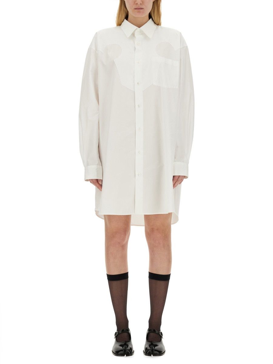 Maison Margiela MAISON MARGIELA SHIRT DRESS - WHITE (IT 40) Size S / US 4 / IT 40 - 1 Thumbnail
