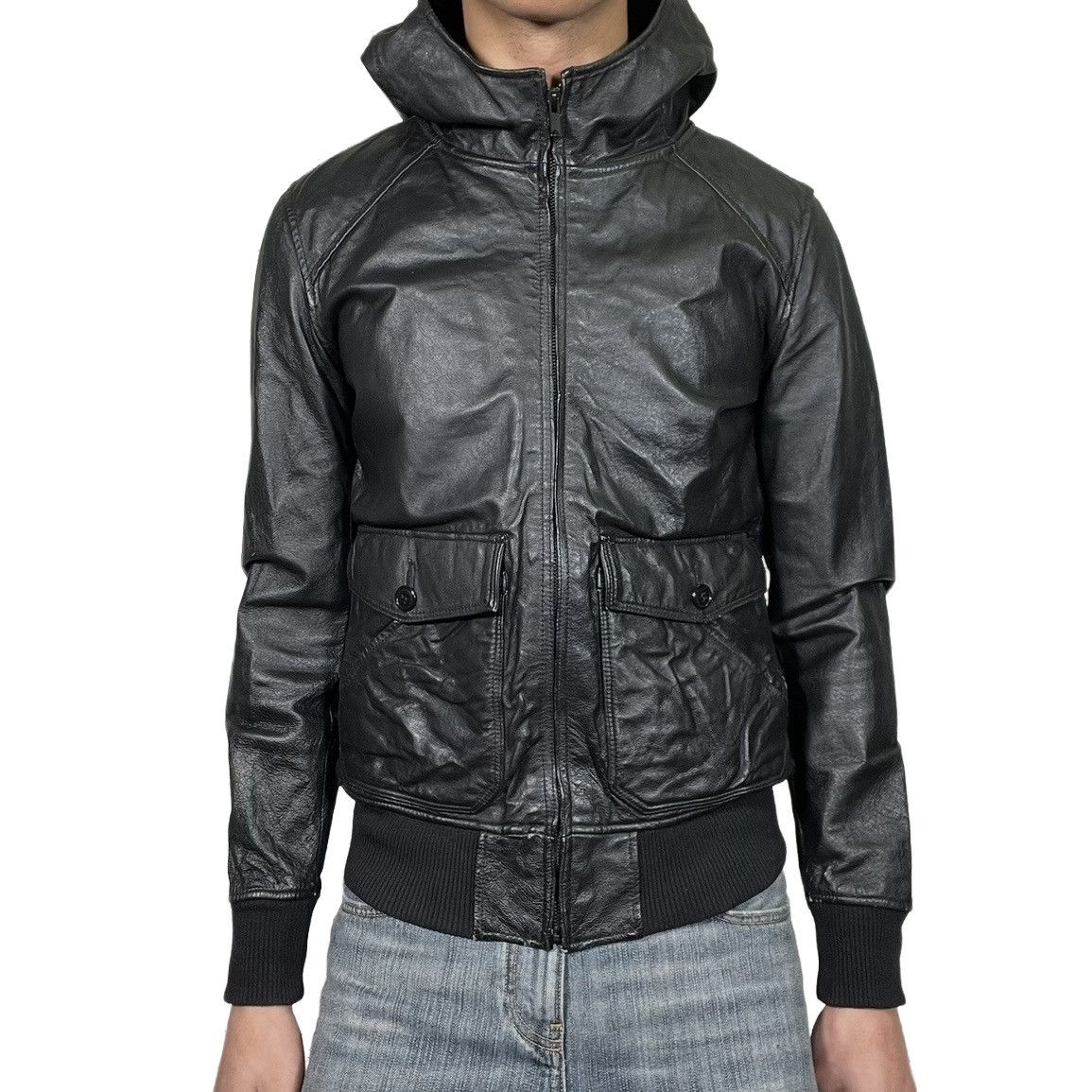 Hysteric Glamour Hysteric Glamour Hooded Leather Jacket Size US M / EU 48-50 / 2 - 1 Thumbnail