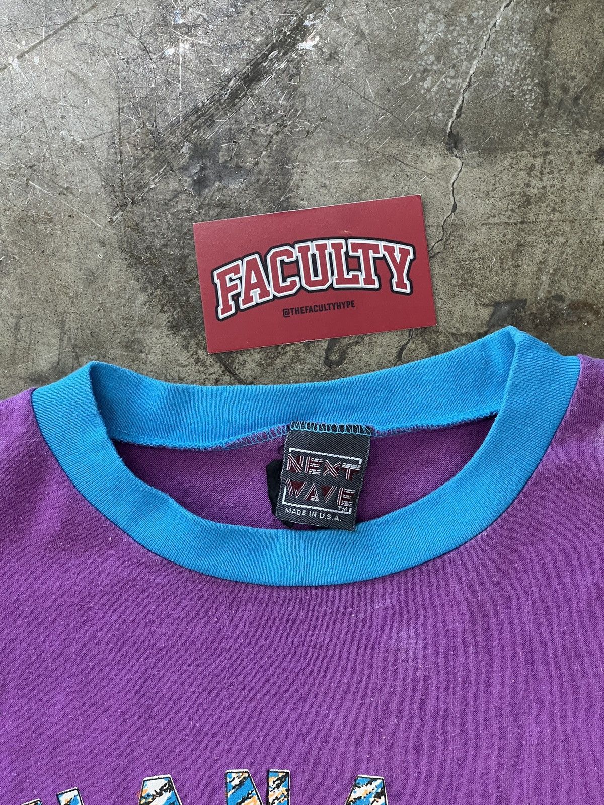 Vintage Vintage 80s Surf Kahana Bay Ringer Repaired Tee Large Size US L / EU 52-54 / 3 - 3 Thumbnail