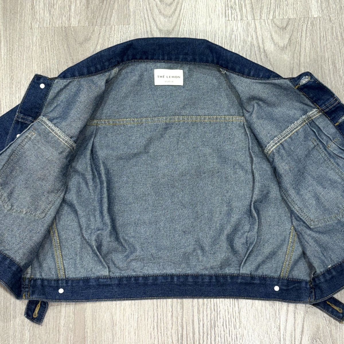 Other The Lemon Studios Jacket Womens M Cropped Denim Trucker Blue Size US M / EU 48-50 / 2 - 4 Thumbnail