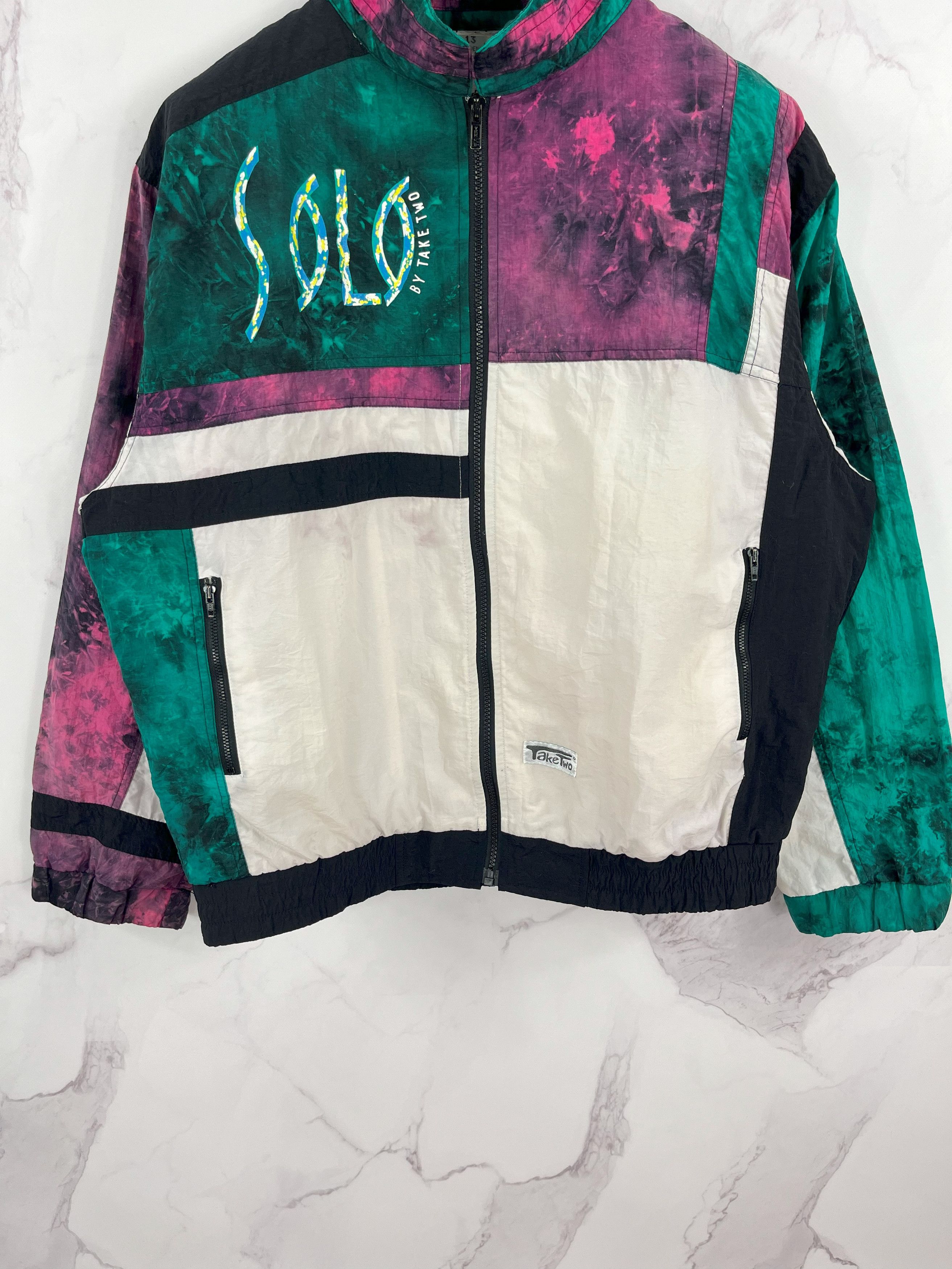 Other Vintage Take Two Space Colourblock Retro Track Jacket Size US M / EU 48-50 / 2 - 3 Thumbnail