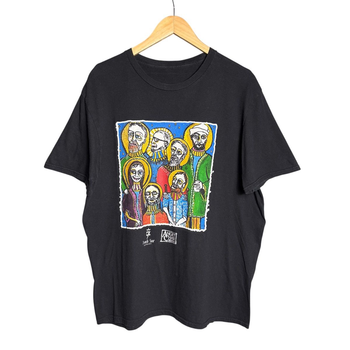 Vintage Vintage Angry Chair Brewing Art Graphic T-Shirt Size US L / EU 52-54 / 3 - 1 Thumbnail