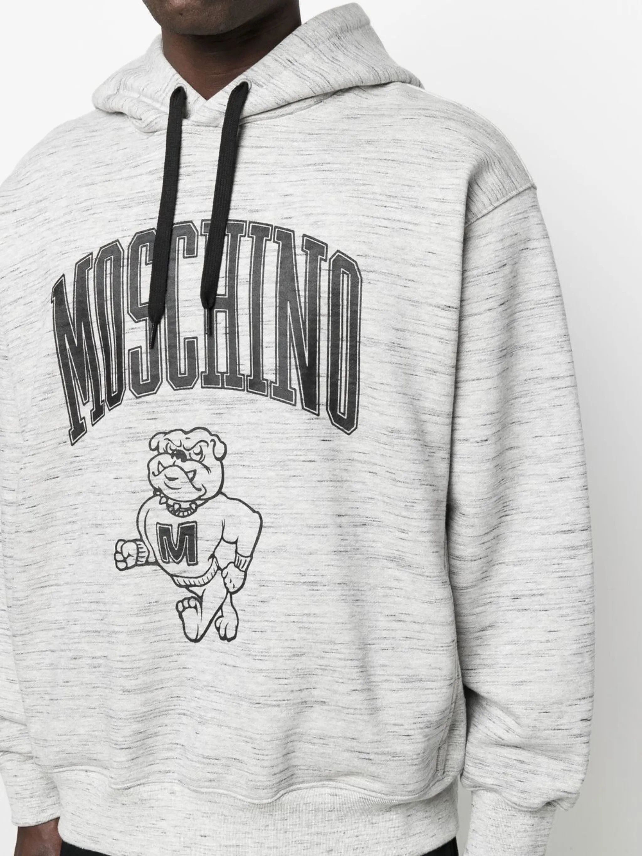Moschino o1y0225 Logo Hoodie in Grey Size US L / EU 52-54 / 3 - 2 Thumbnail