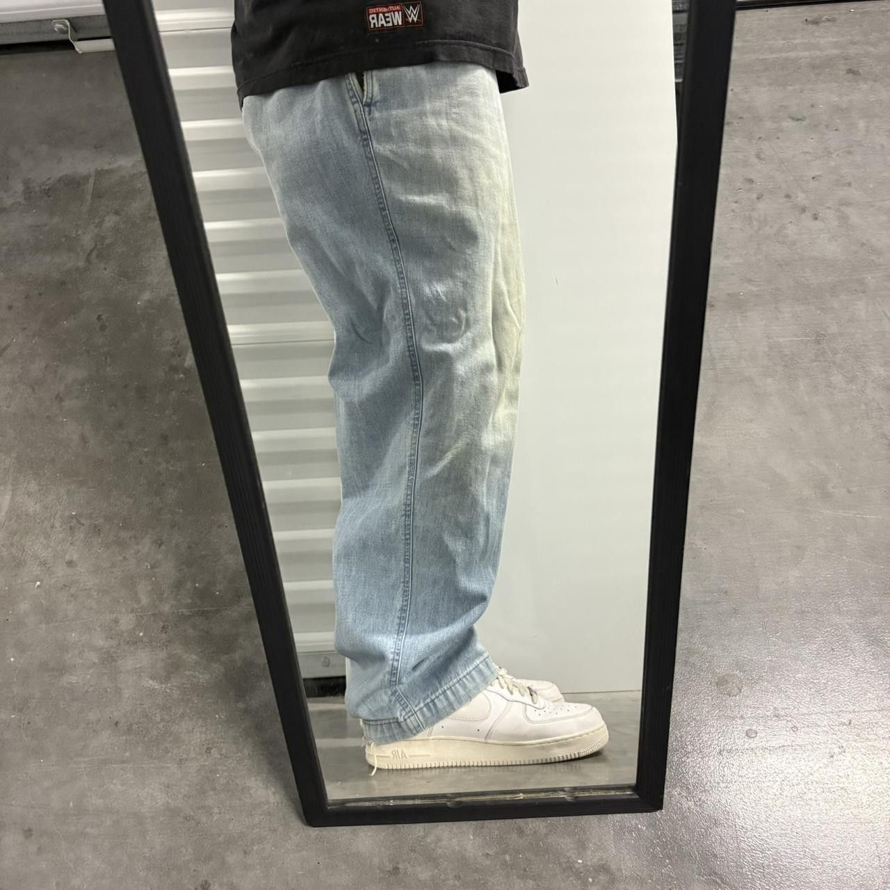 Vintage Crazy Vintage Y2K/2000s Baggy Skater Style Light Blue Wash Denim Jeans! Size US 34 / EU 50 - 2 Thumbnail