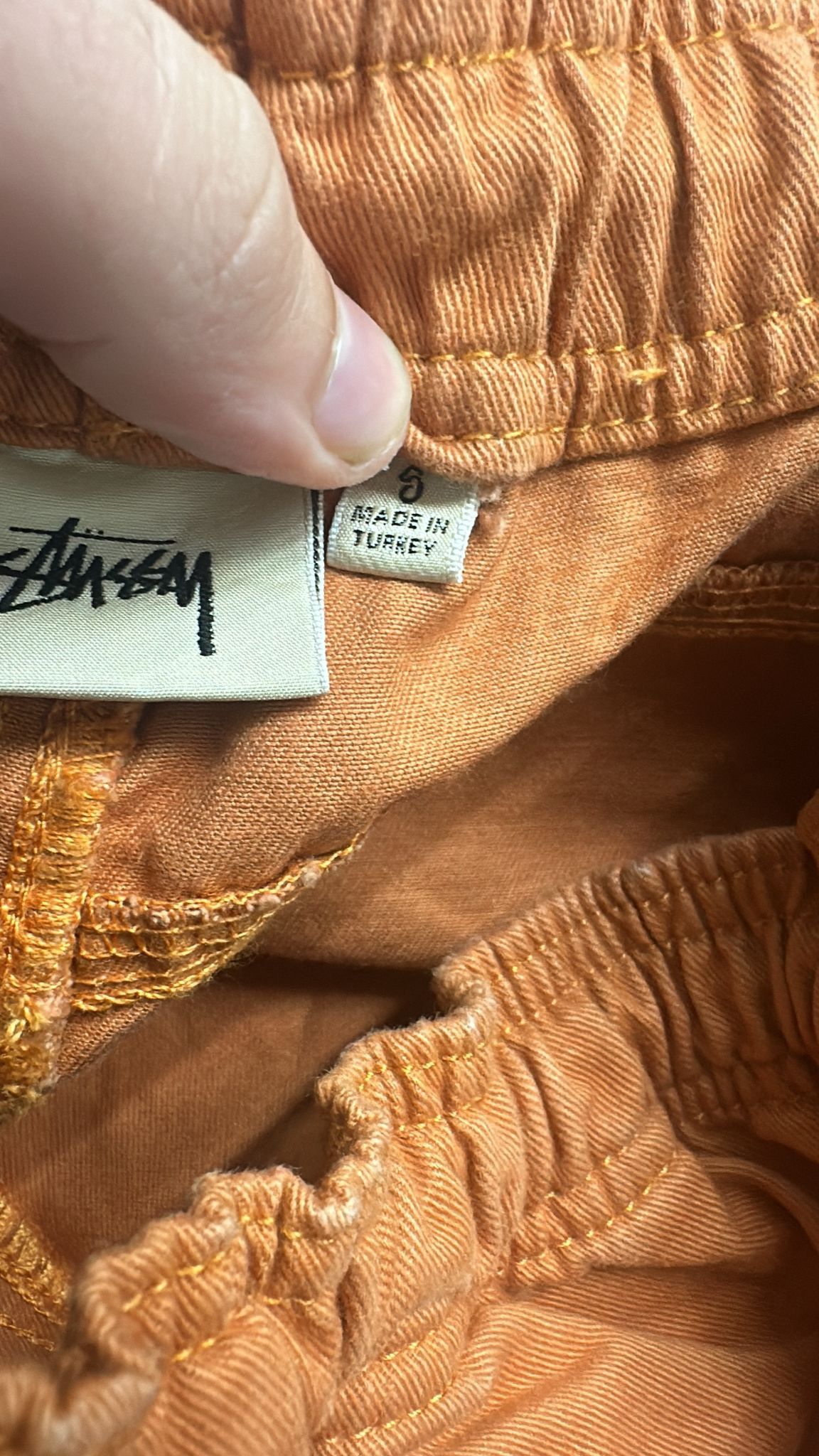 Stussy × Vintage Stüssy Brushed Beach Pant 'Orange' Size Small Size US 30 / EU 46 - 7 Thumbnail