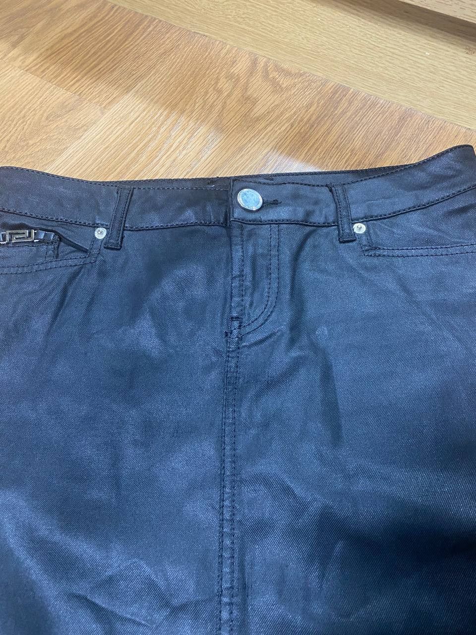 Versace Vintage 90s Versace Retro Luxury Mini Skirt Streetwear Y2K Size 31" - 8 Thumbnail