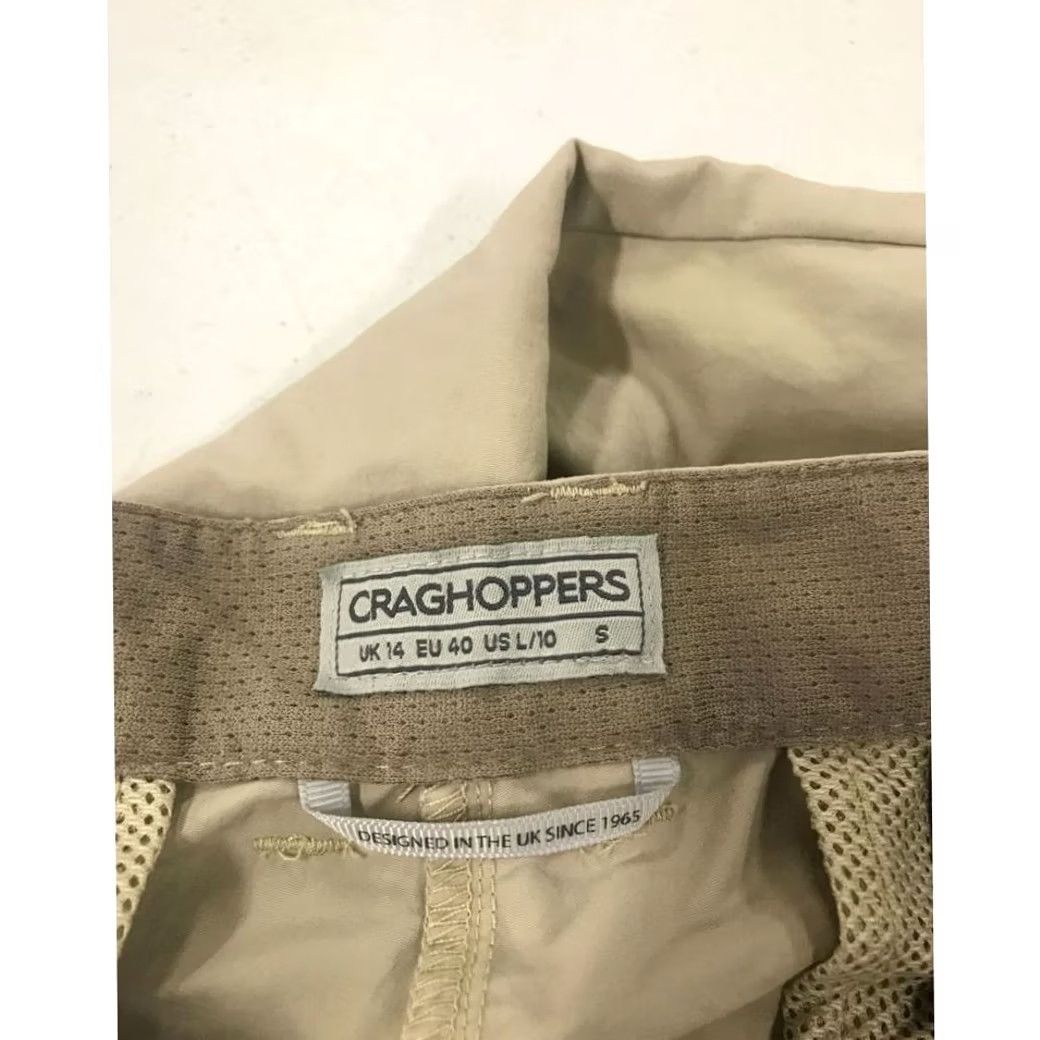 Vintage Craghoppers Hiking Pants Womens 10 Large Beige Convertible Khaki Chinos Hiker Size 32" / US 10 / IT 46 - 3 Thumbnail