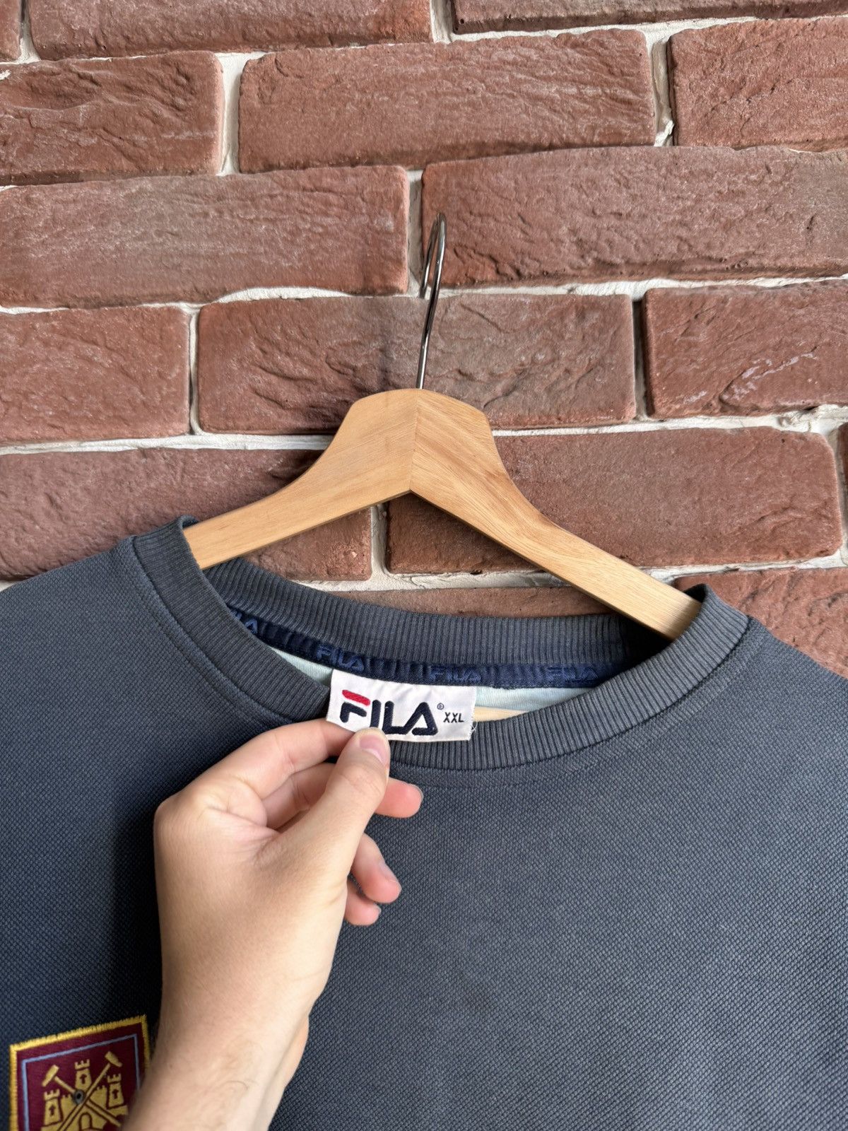 Fila Vintage Fila West Ham United Sweater 90s Pullover Football Size US XXL / EU 58 / 5 - 6 Thumbnail