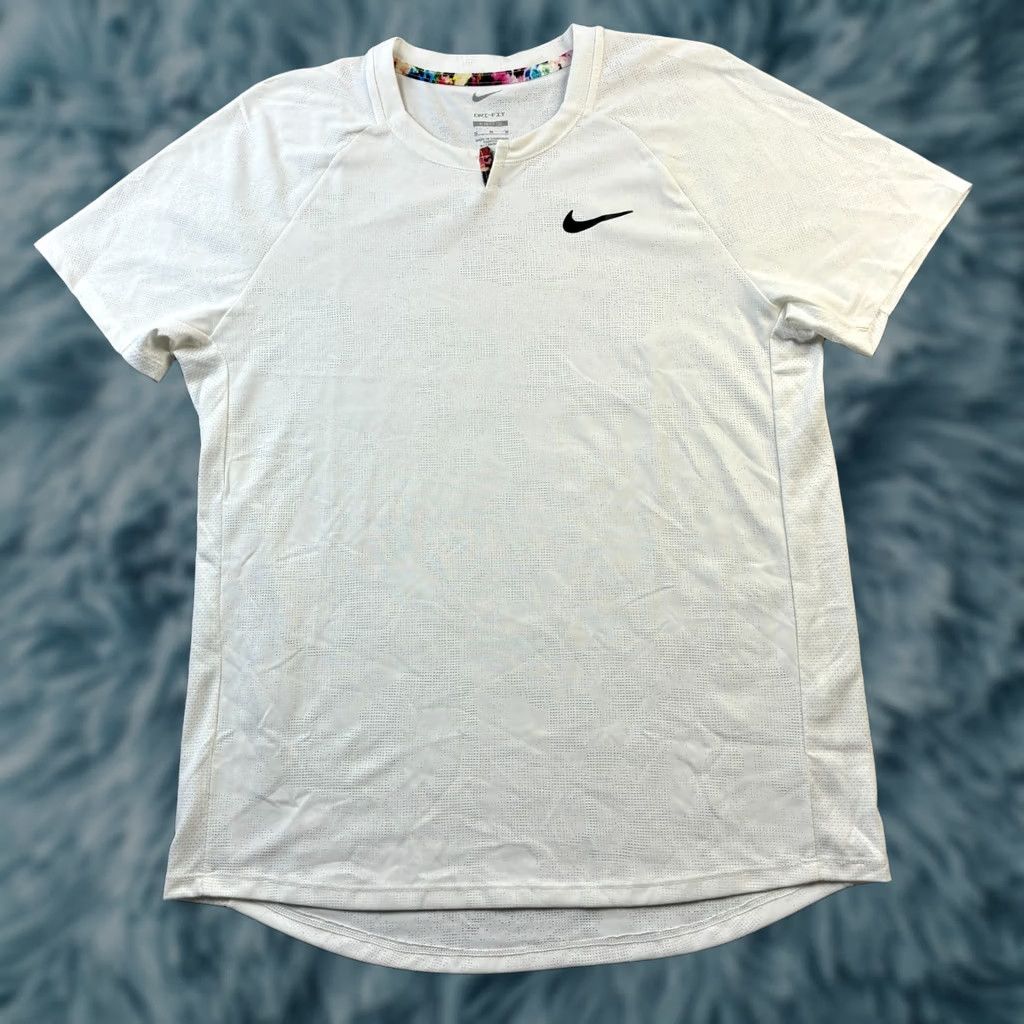 Nike Nike Dri-Fit Polo Shirt Mens Medium White Tennis Golf Rugby 2022 Size US M / EU 48-50 / 2 - 1 Thumbnail