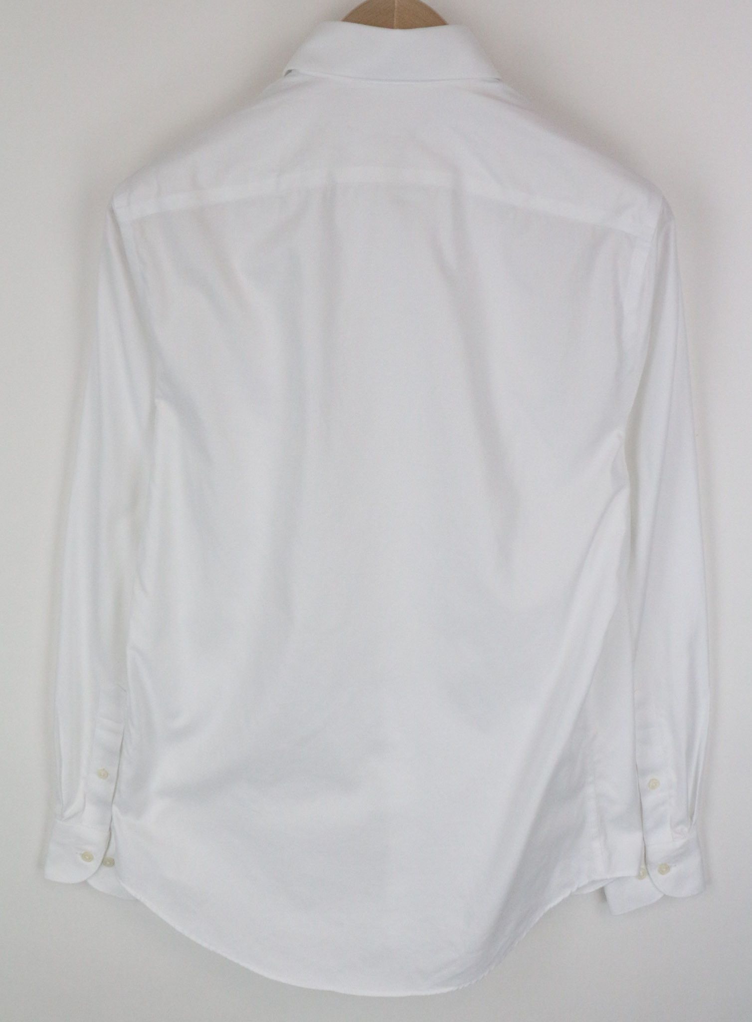 Suitsupply TRAVELLER 37/14 1/2 Slim White Cotton Twill 72676 Size 38R - 2 Thumbnail