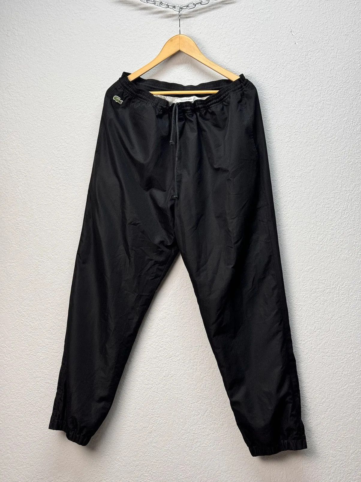 Lacoste × Vintage Vintage Nylon Lacoste Track Pants Drill Mini Logo Y2K Size US 34 / EU 50 - 4 Thumbnail