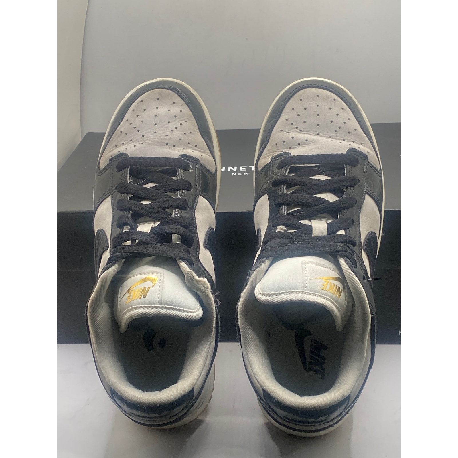 Nike Nike Dunk Low LX Black Croc Phantom FJ2260-003 Women Size 7 Size US 7 / IT 37 - 5 Thumbnail