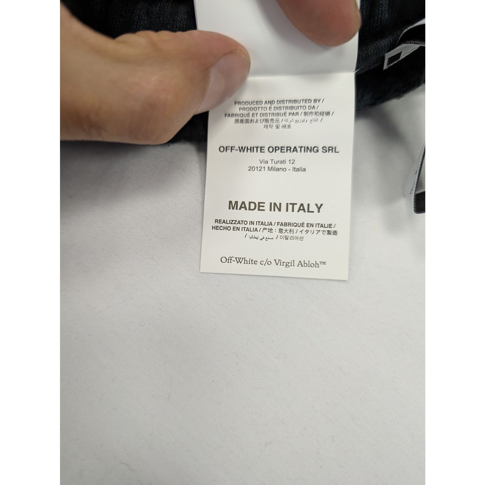 Off-White o1rshd1 Diag Tie Dye Slim Sweatpant Warm in Grey/White Size US 30 / EU 46 - 19 Thumbnail