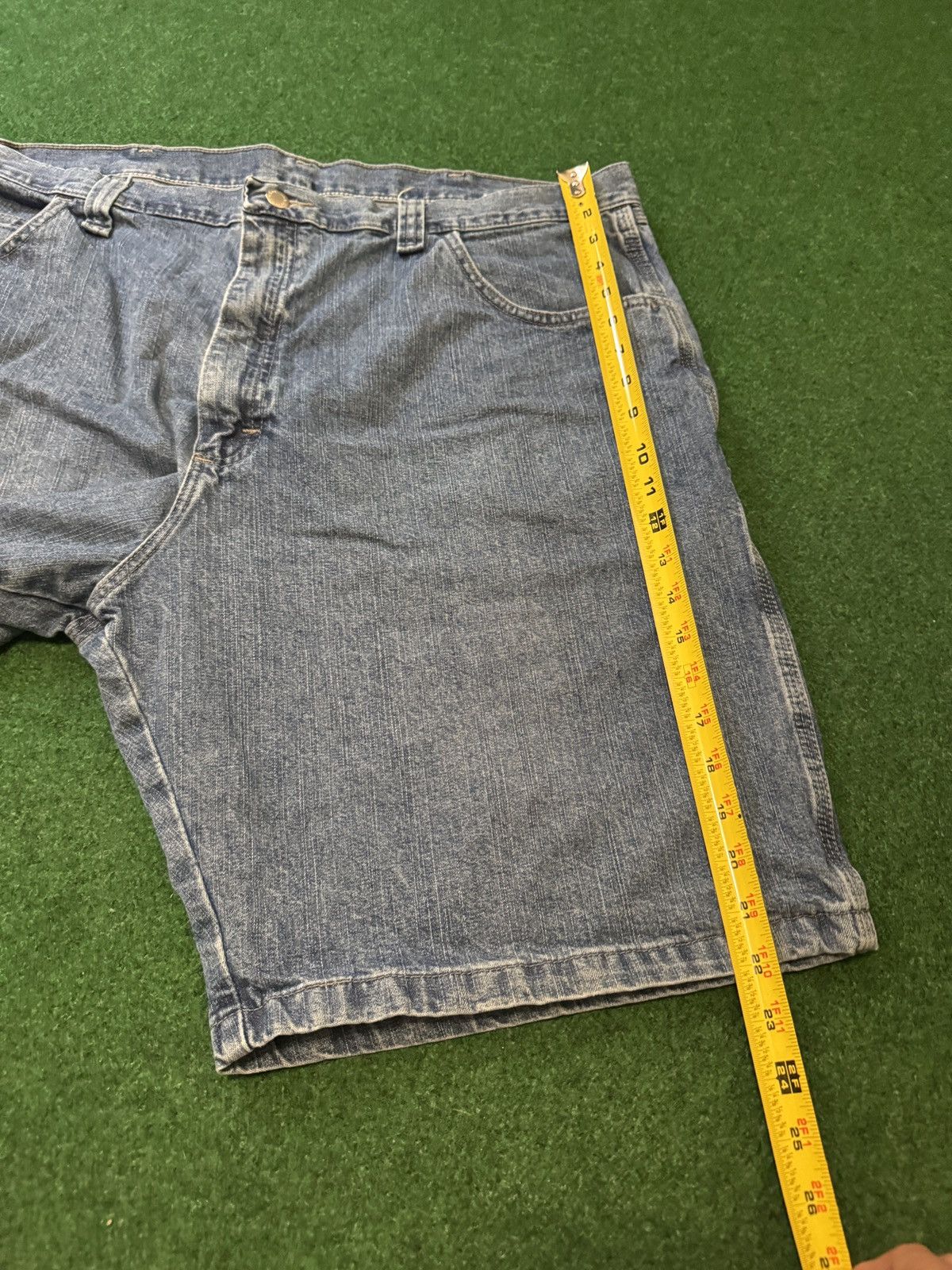 Wrangler Y2K Carpenter Baggy Wrangler Hip Hop Grunge Denim Shorts Size US 42 / EU 58 - 7 Thumbnail