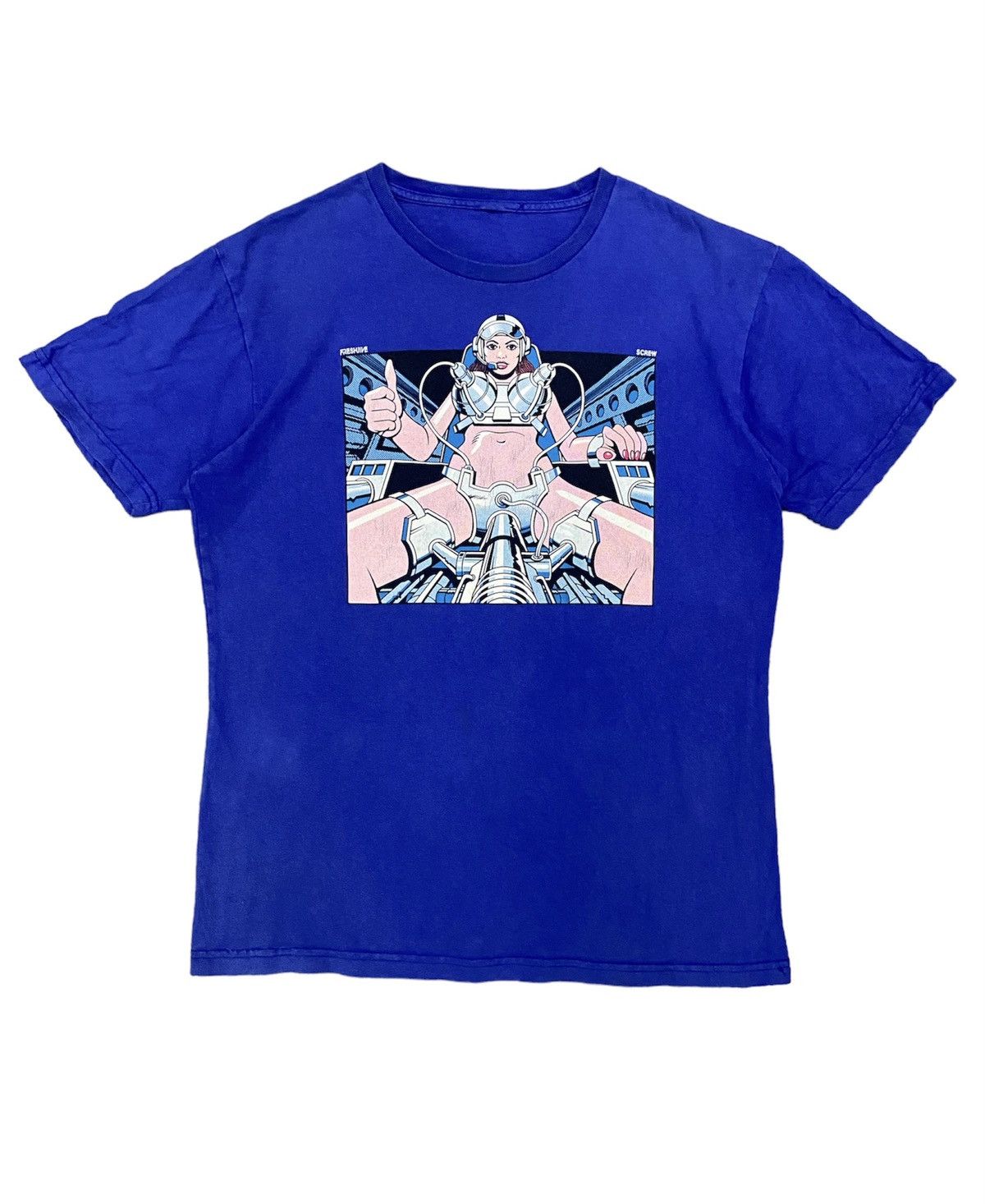 Freshjive 🔥RARE🔥 Vtg Freshjive x Screw Magazine Cyberpunk Pinup sex Size US L / EU 52-54 / 3 - 2 Thumbnail