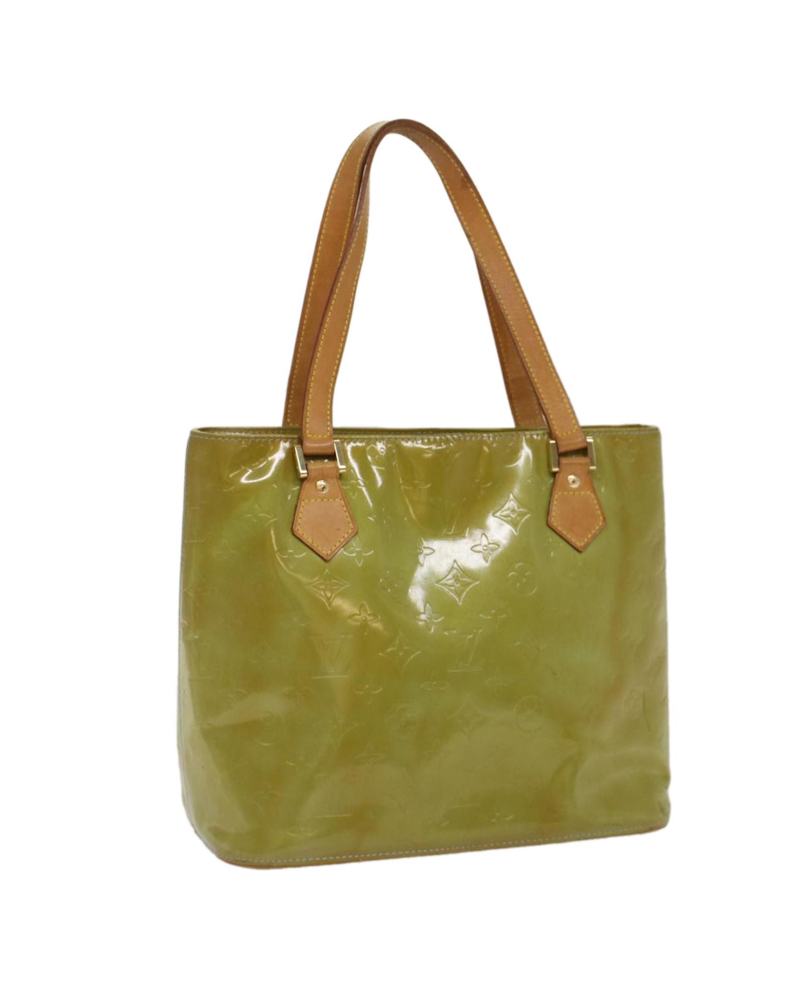 image of Louis Vuitton Baby Blue Vernis Houston Handbag - Authentic Lv, Women's