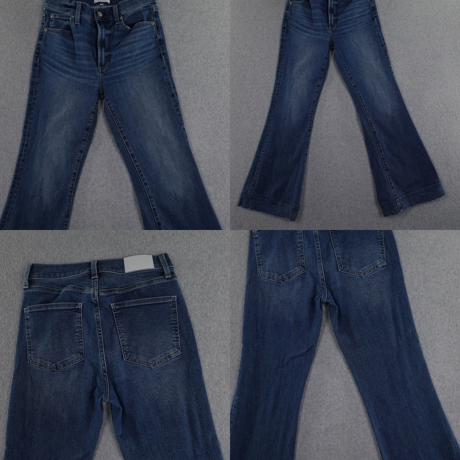 Pistola PISTOLA Jeans Womens 26 Flared Medium Wash Blue Denim 5-Pocket Zipper Fly Size 26 (26X26) Cotton Denim Womens Jeans Size 26" / US 2 / IT 38 - 9 Thumbnail