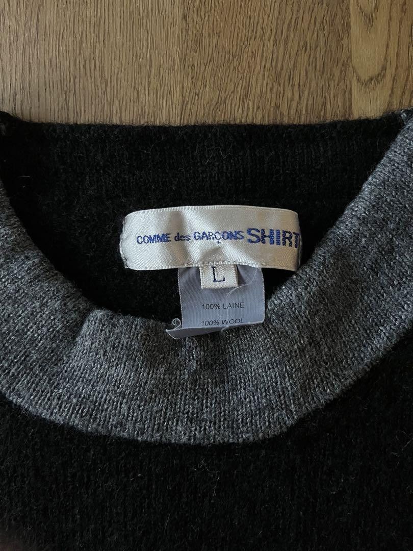 Comme des Garcons × Comme des Garcons SHIRT "DROWN" Stitch Boxy Knit Sweater Size US L / EU 52-54 / 3 - 4 Thumbnail