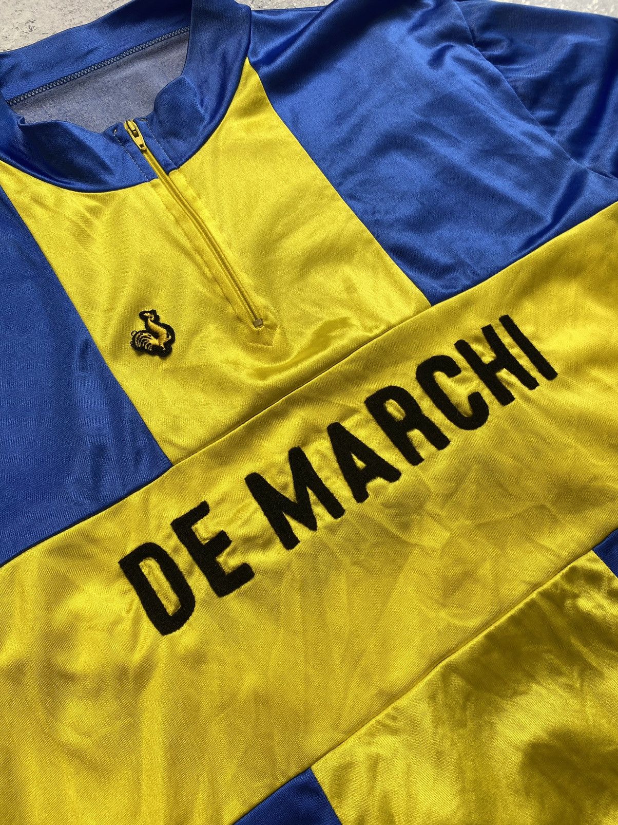 Sports Specialties × Vintage Vintage De Marchi cycling 1/4 zip hoodie big logo Size US M / EU 48-50 / 2 - 7 Thumbnail