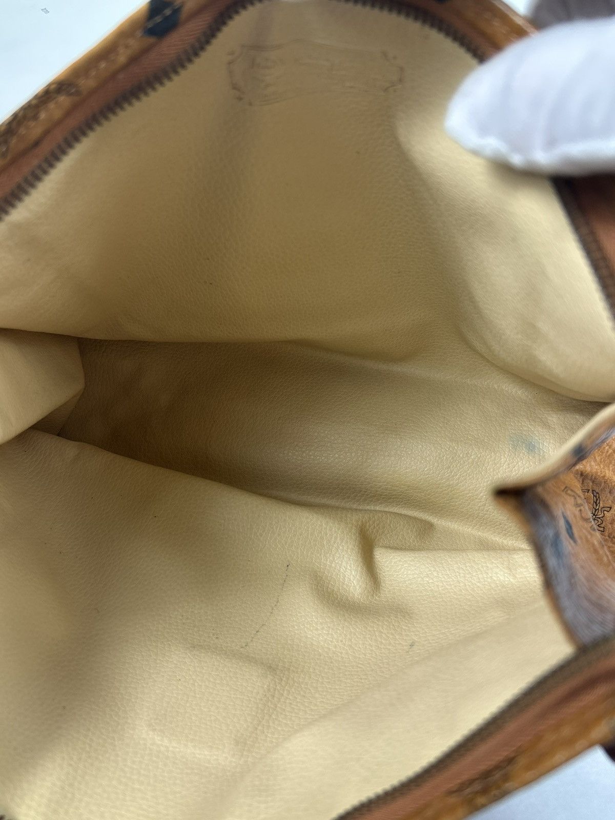 MCM MCM Cognac Leather Clutch Bag Size ONE SIZE - 6 Thumbnail