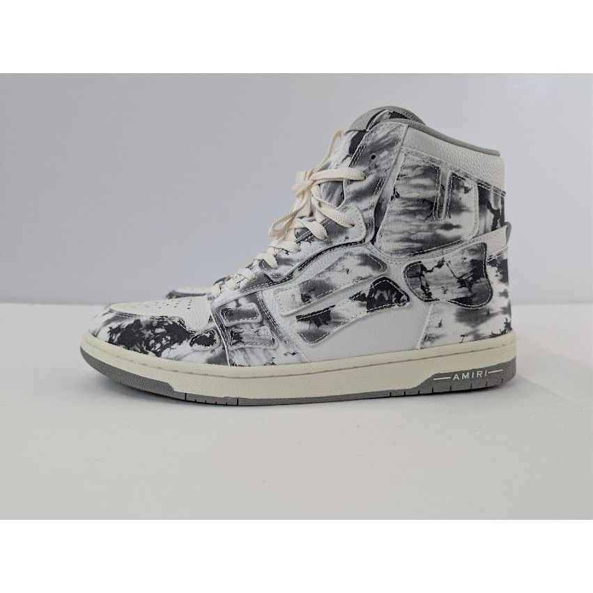 Amiri o1rshd1 Tie Dye Skel Hi Top Sneakers in Grey Size US 13 / EU 46 - 11 Thumbnail