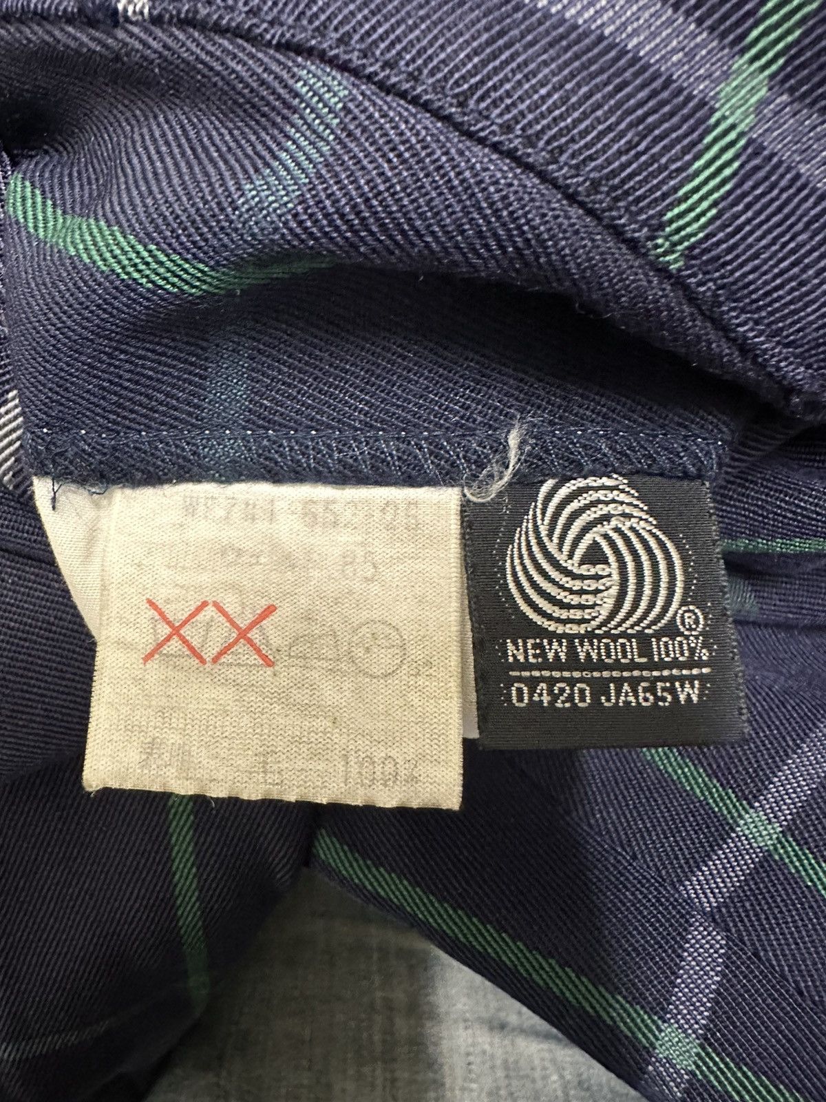 Burberry Vintage 90s Burberrys Checkered Wool Baggy Pants Size US 31 - 21 Thumbnail