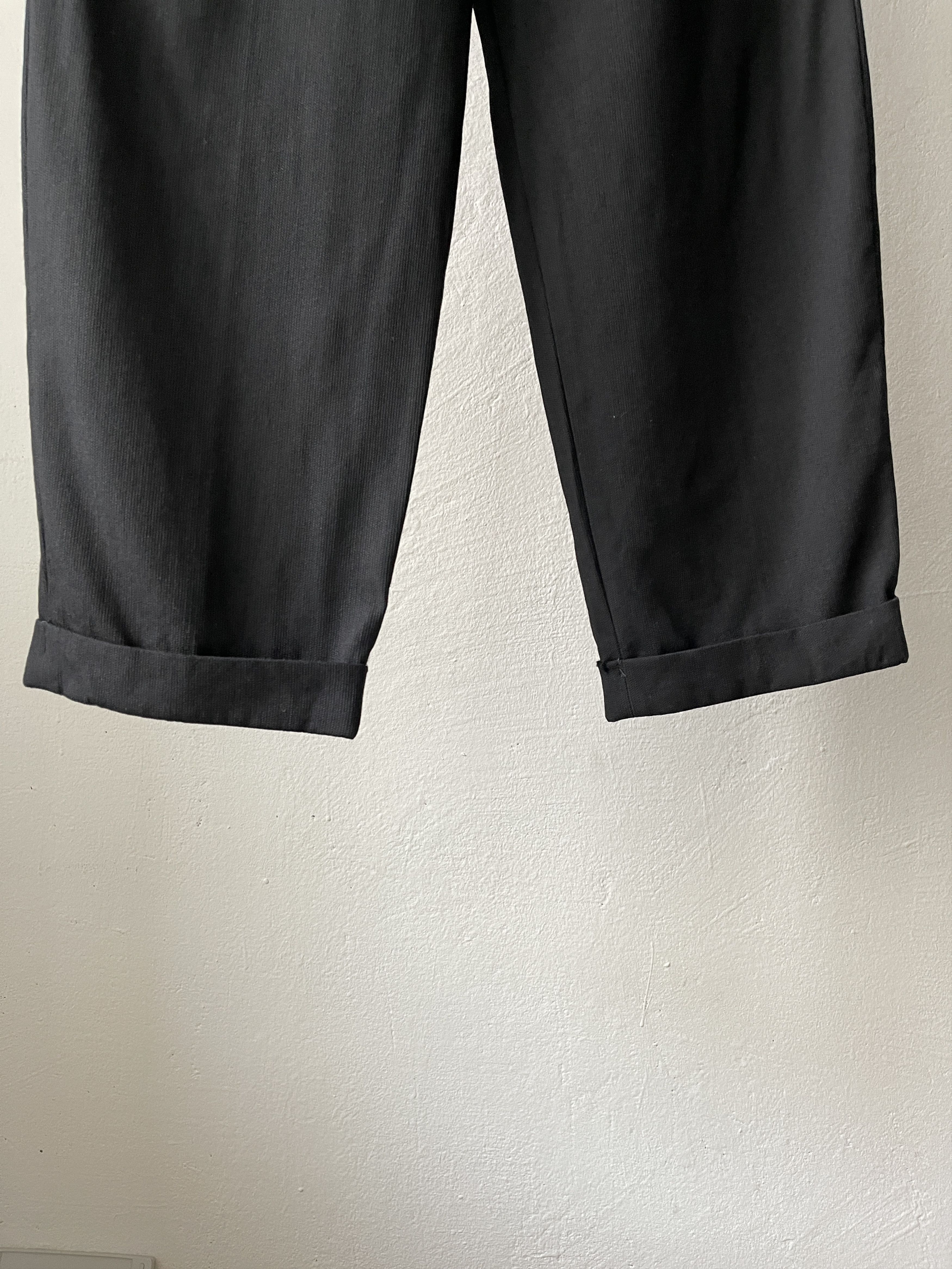 Armani Collezioni × Vintage Armani Collezioni Black Wool High Waist Formal Pants Size US 30 / EU 46 - 6 Thumbnail