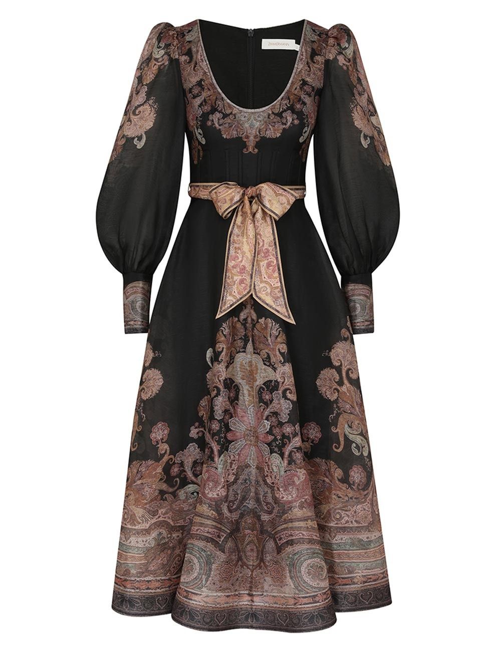 Zimmermann oc11z0925 Illustration Structured Dress in Multicolor Size M / US 6-8 / IT 42-44 - 1 Thumbnail