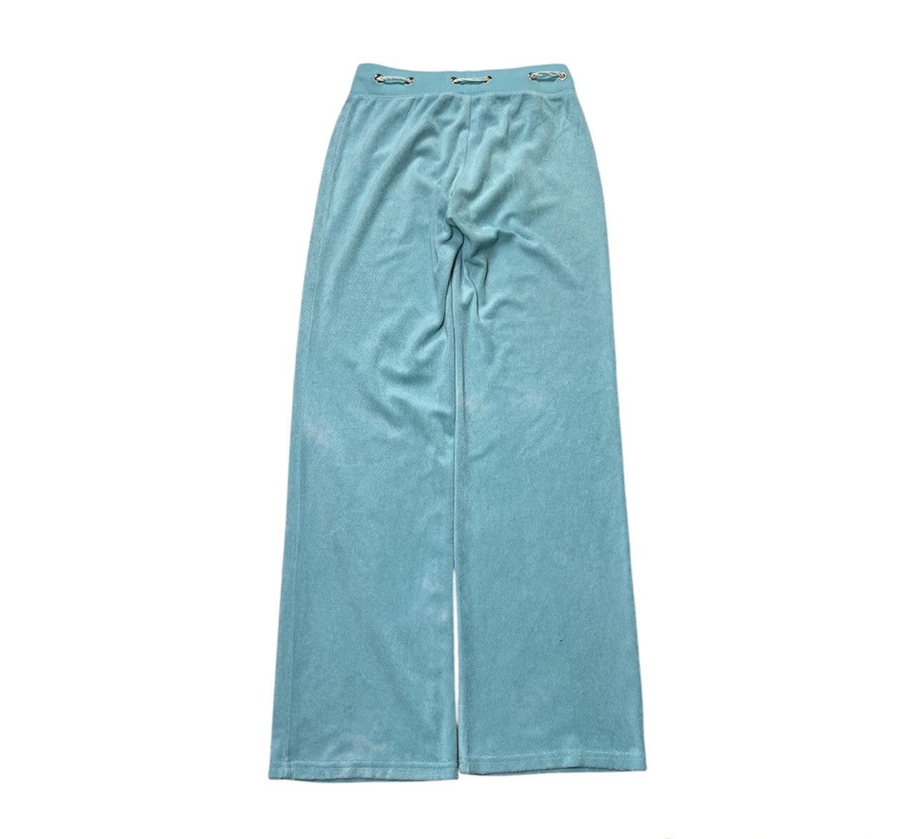 Juicy Couture × Vintage Vintage Juicy Couture Black label y2k velvet pants string Size 26" / US 2 / IT 38 - 2 Thumbnail