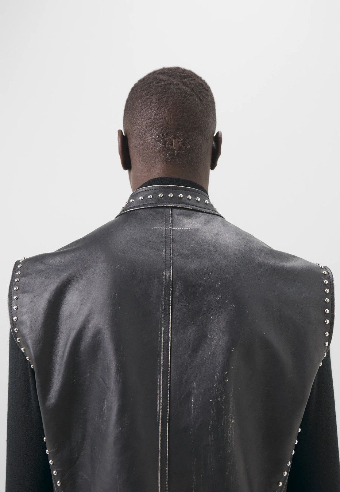 Maison Margiela !DS! SS22 Maison Margiela 5 ZIP Studded Leather Vest Gilet Size US S / EU 44-46 / 1 - 5 Thumbnail