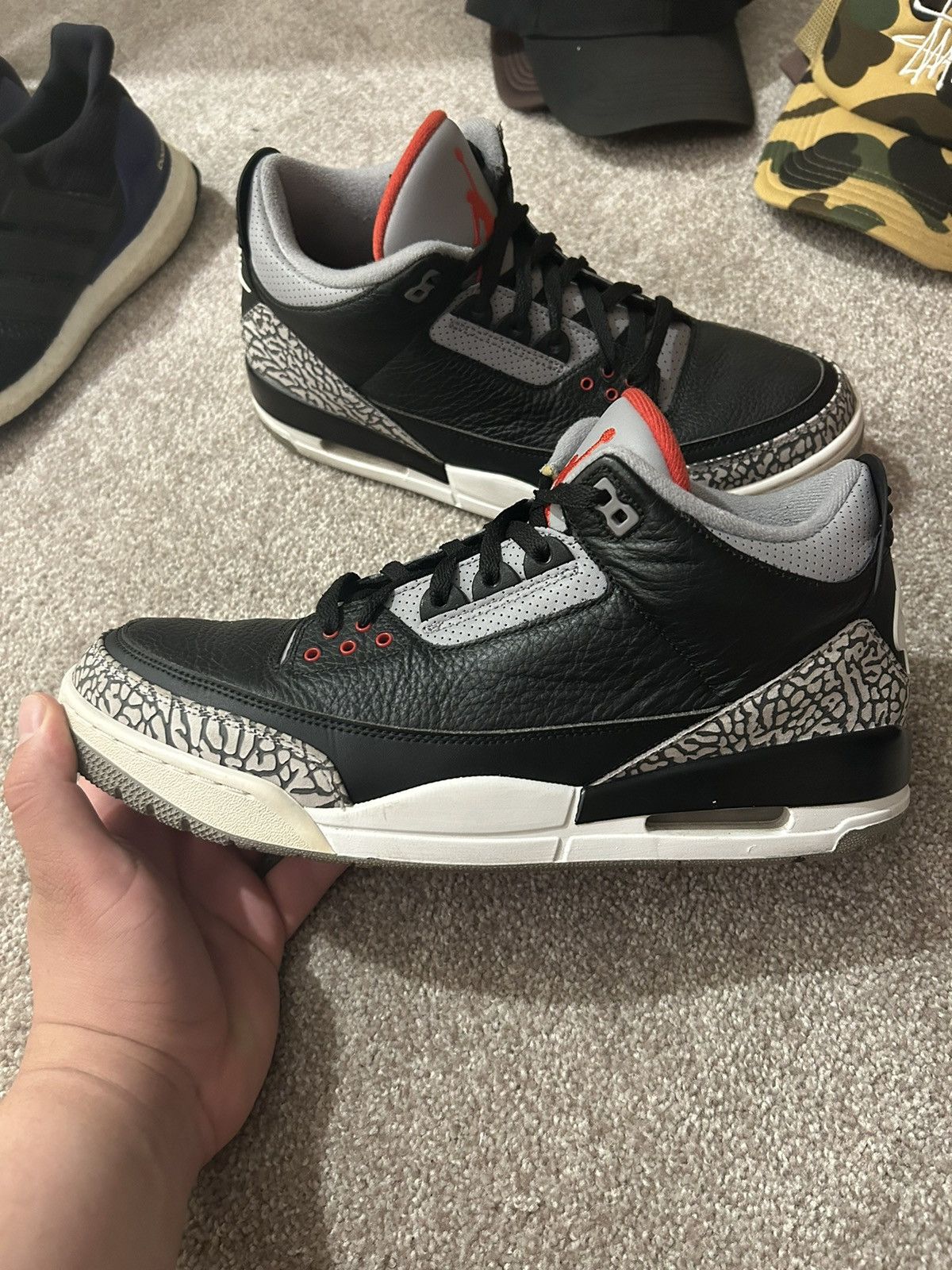 Jordan Brand Nike air Jordan black cement 3s 2018 Size US 13 / EU 46 - 2 Thumbnail