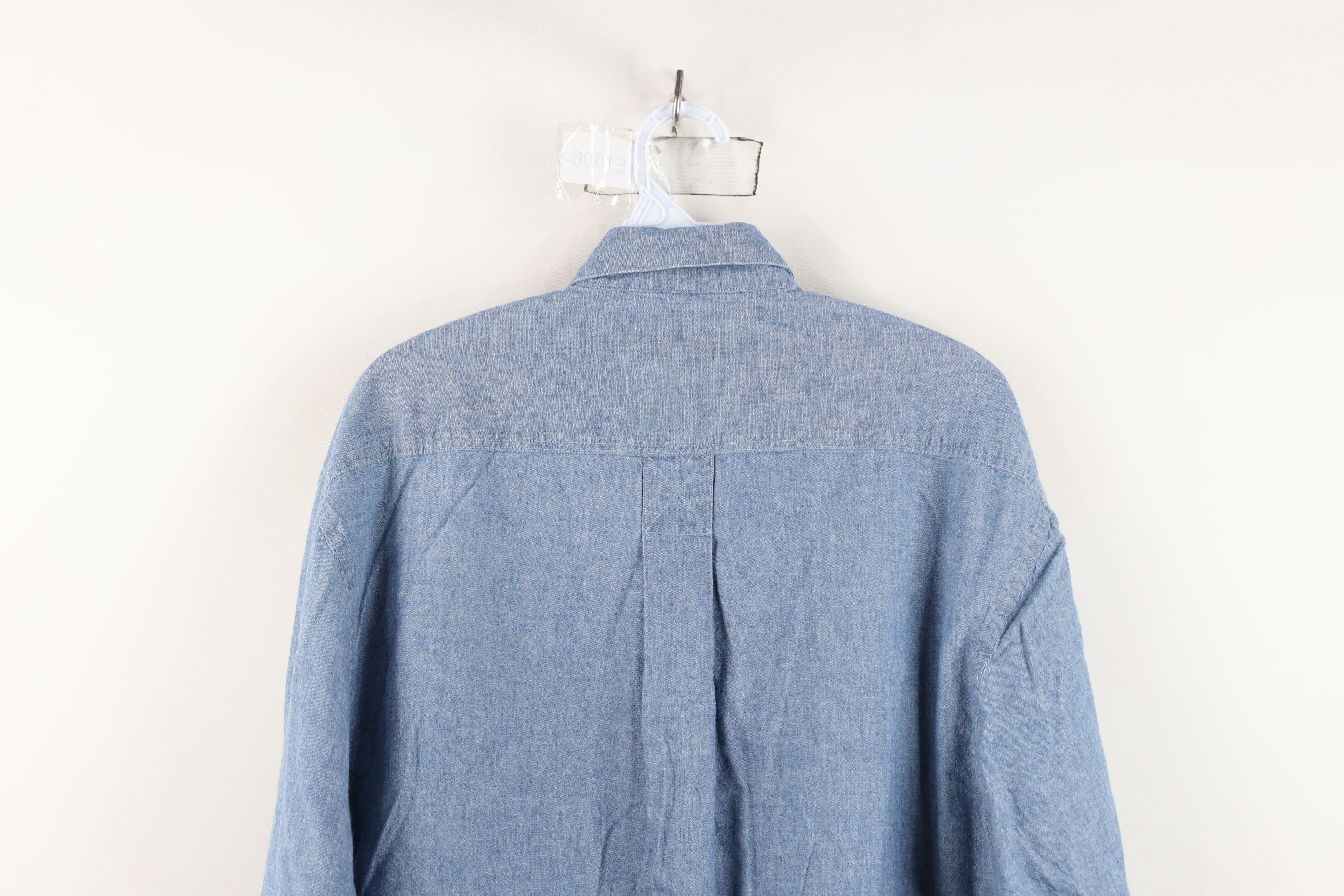Izod Vtg 80s 90s Izod Crest Chambray Collared Button Down Shirt Size US M / EU 48-50 / 2 - 12 Thumbnail