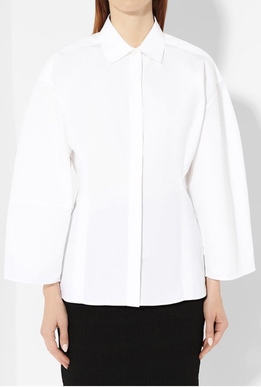 Toteme Toteme Signature Cotton Shirt Size S / US 4 / IT 40 - 3 Thumbnail