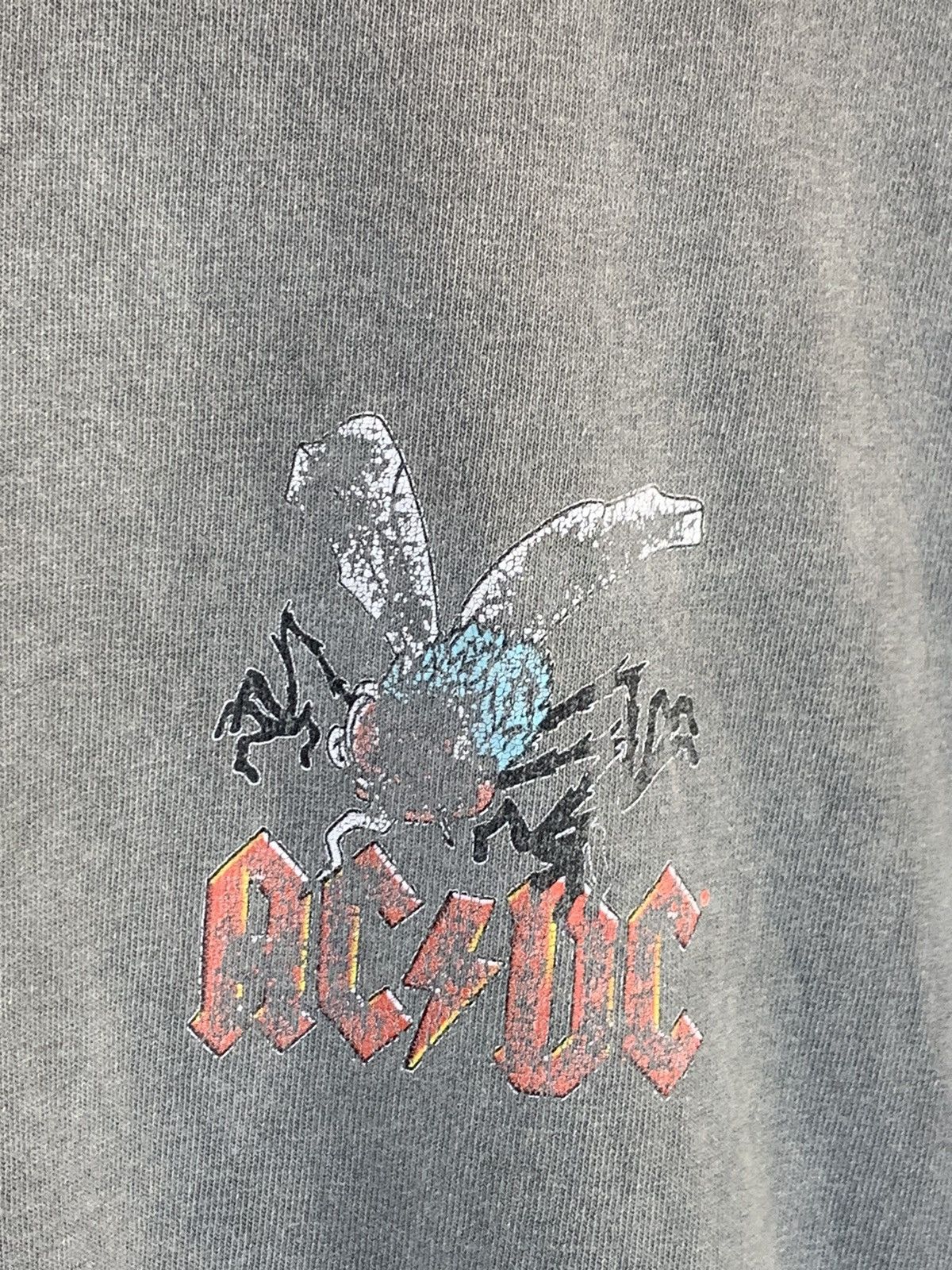 AC/DC *RARE* AC/DC Fly On The Wall Tour Band Faded 1985 2022 Shirt Size US M / EU 48-50 / 2 - 5 Thumbnail