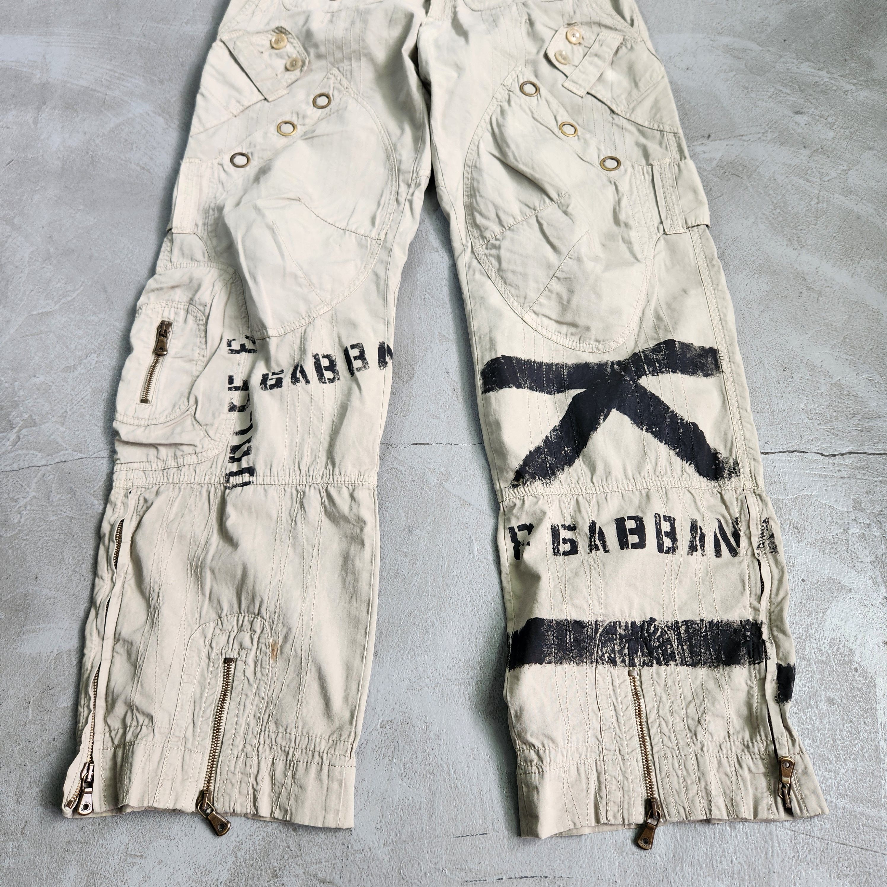 Dolce & Gabbana Dolce & Gabbana SS2004 Flight Reinforced runway cargo pant Size US 32 / EU 48 - 3 Thumbnail