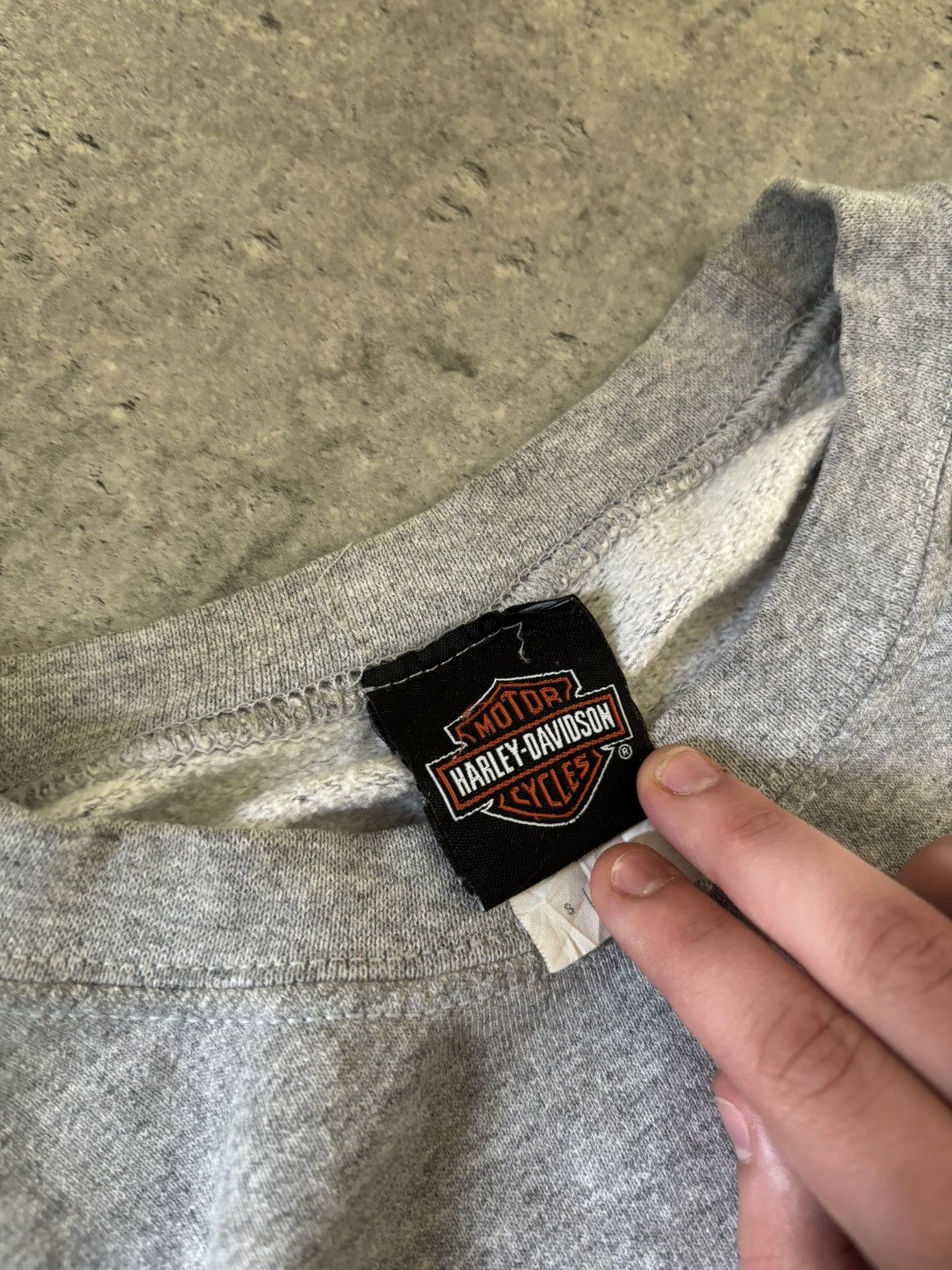 Harley Davidson Vintage Harley-Davidson Double Sided Crewneck Logo Engine Size US S / EU 44-46 / 1 - 13 Thumbnail